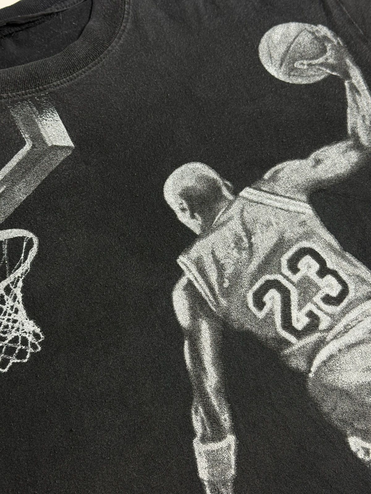 Vintage VINTAGE Y2K Washed Jordan Tee "Grey" [ M ] PREOWNED Size US L / EU 52-54 / 3 - 2 Thumbnail