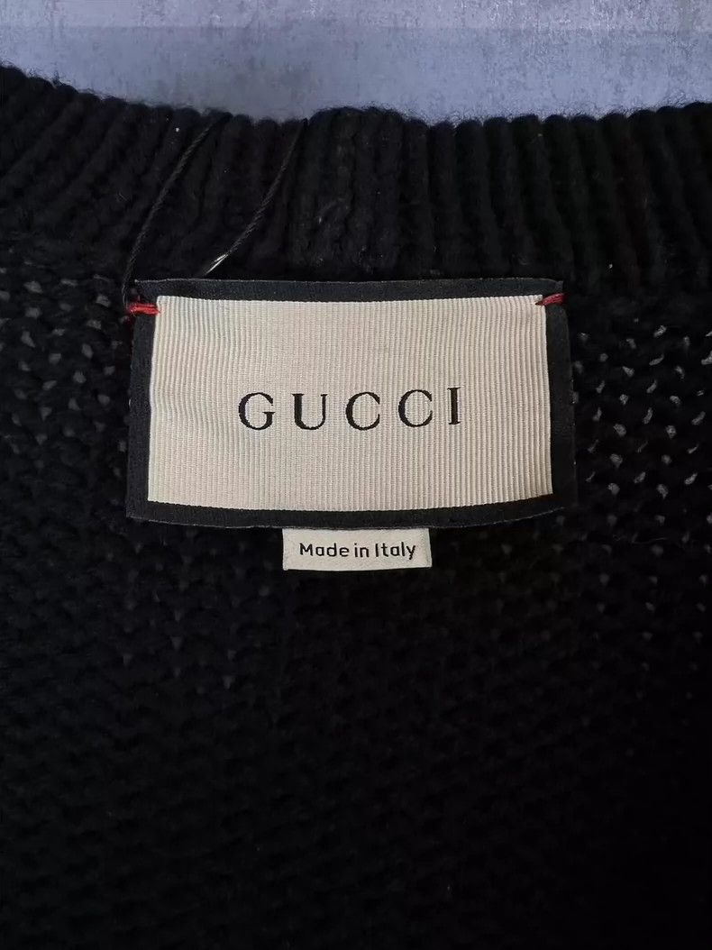 Gucci Gucci Red and green stitching knitted cardigan sweater 2501 Size US L / EU 52-54 / 3 - 3 Thumbnail