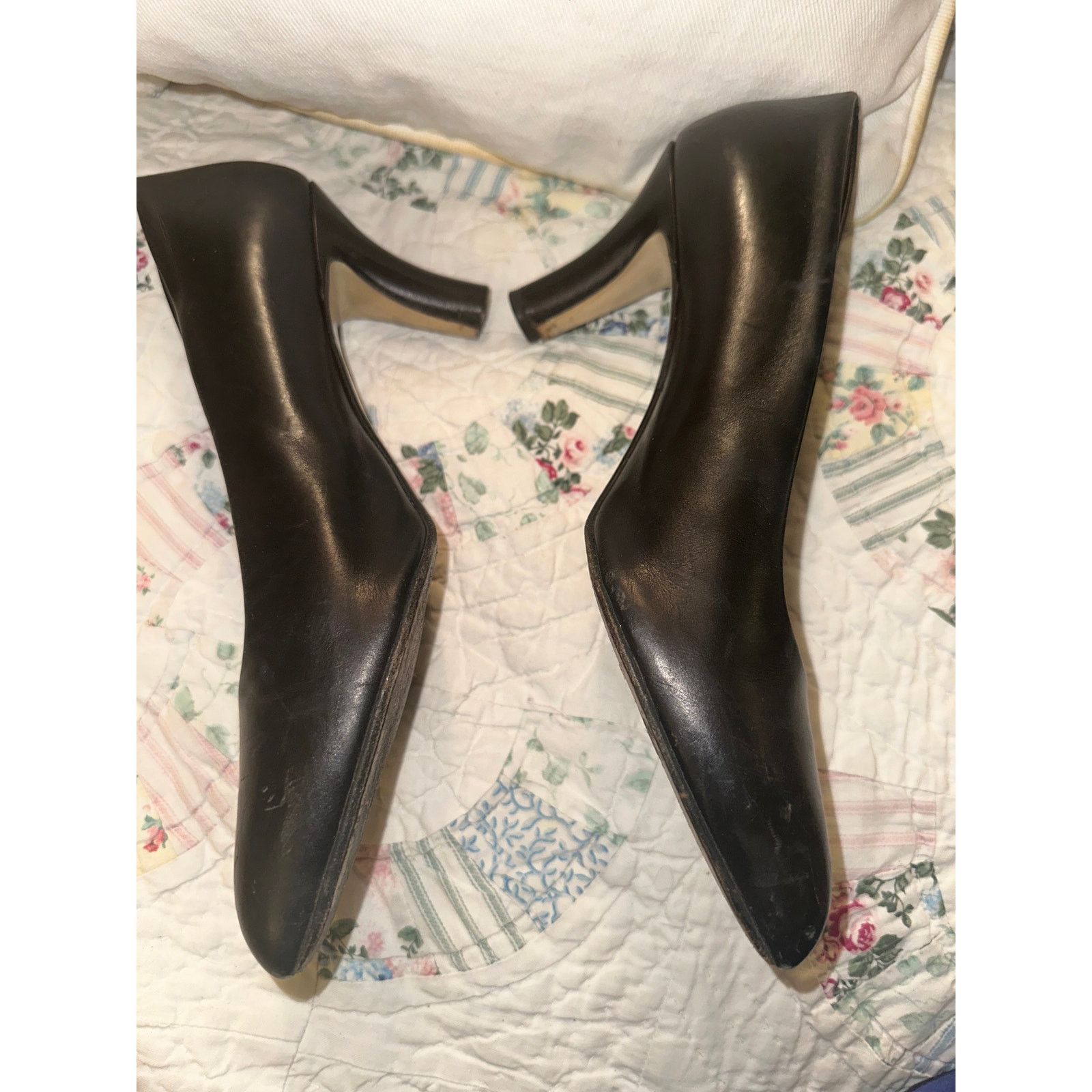Walter Steiger WALTER STEIGER BLACK LEATHER PUMPS 7.5N Size US 7.5 / IT 37.5 - 4 Thumbnail