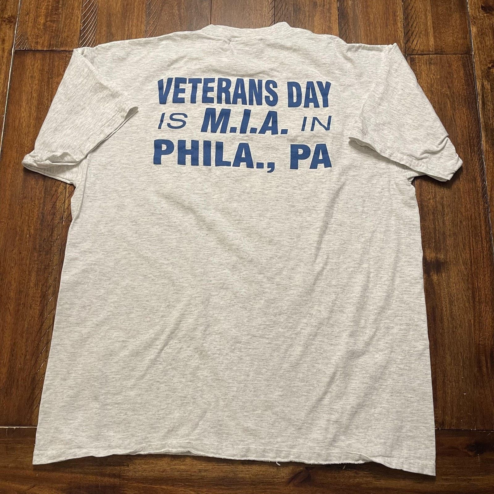 Vintage Vtg Oneita Flag Day Shirt L Philly PA USA Patriotic 90s Size US L / EU 52-54 / 3 - 8 Thumbnail