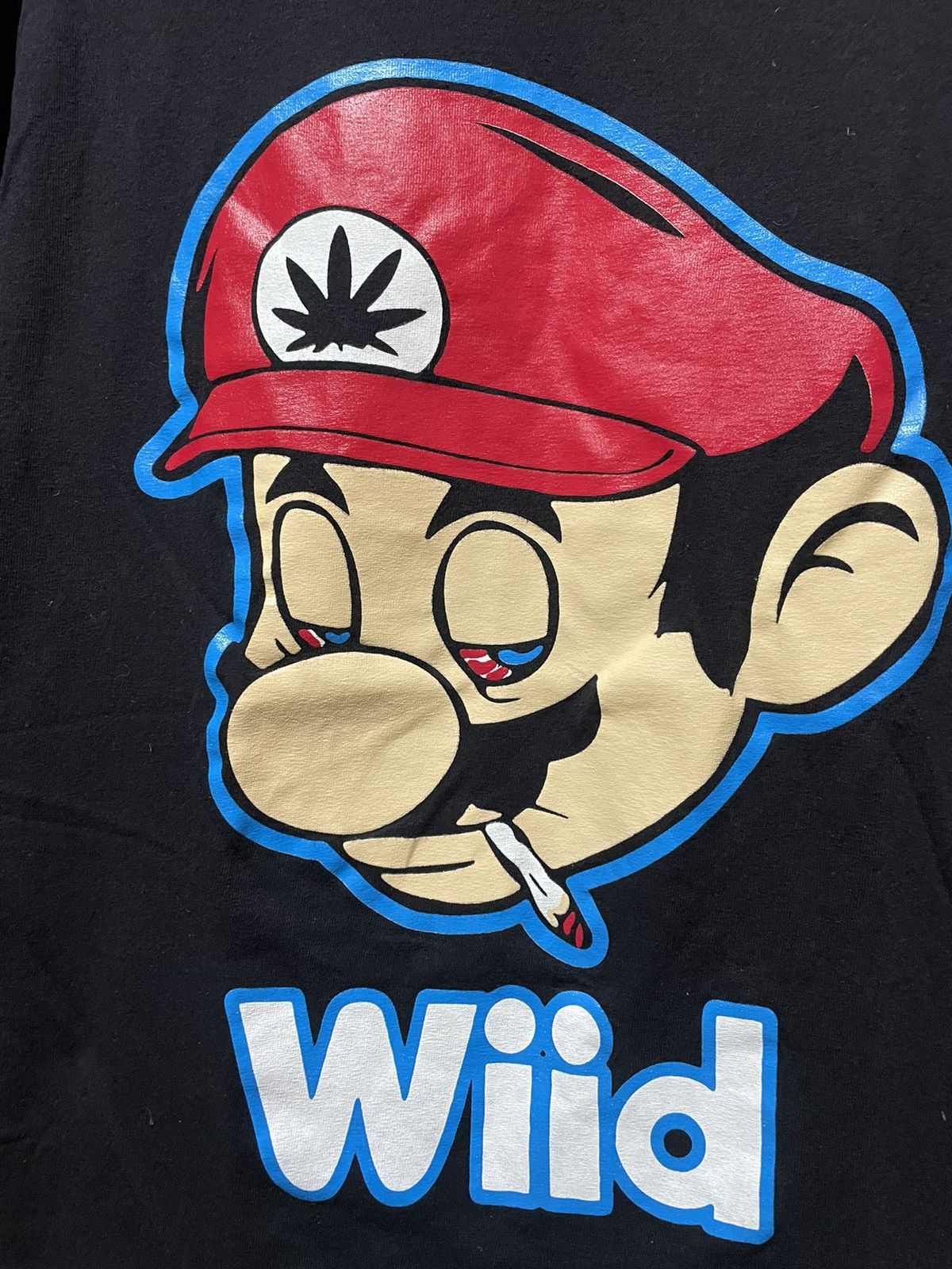 Nintendo Vintage Super Mario Wiid Smoking Weed Tee Rare T Shirt Size US M / EU 48-50 / 2 - 2 Thumbnail