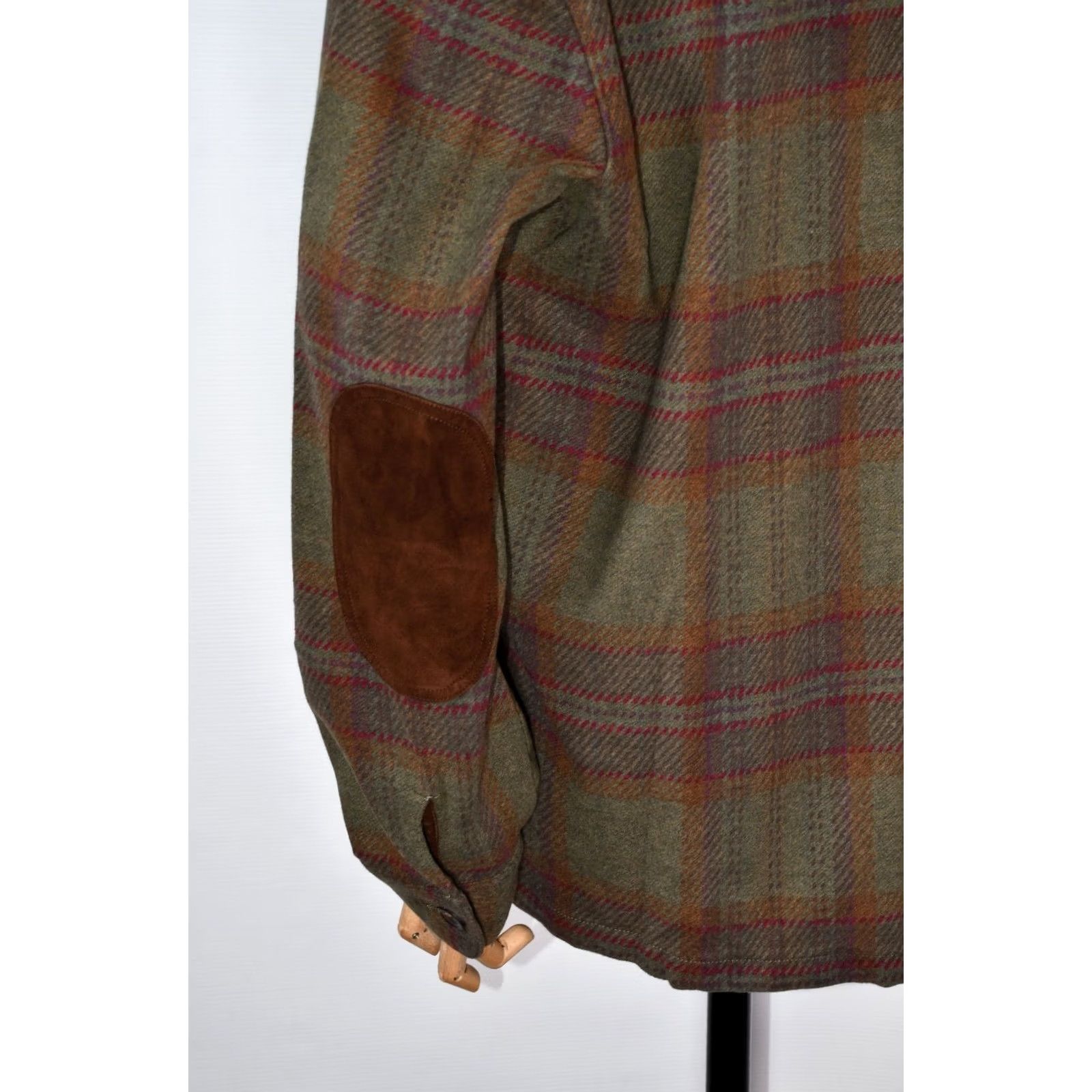 Polo Ralph Lauren Polo Ralph Lauren Cardigan Mens XL Green Shawl Cotton Tartan Leather Patch Men size Size US XL / EU 56 / 4 - 7 Thumbnail