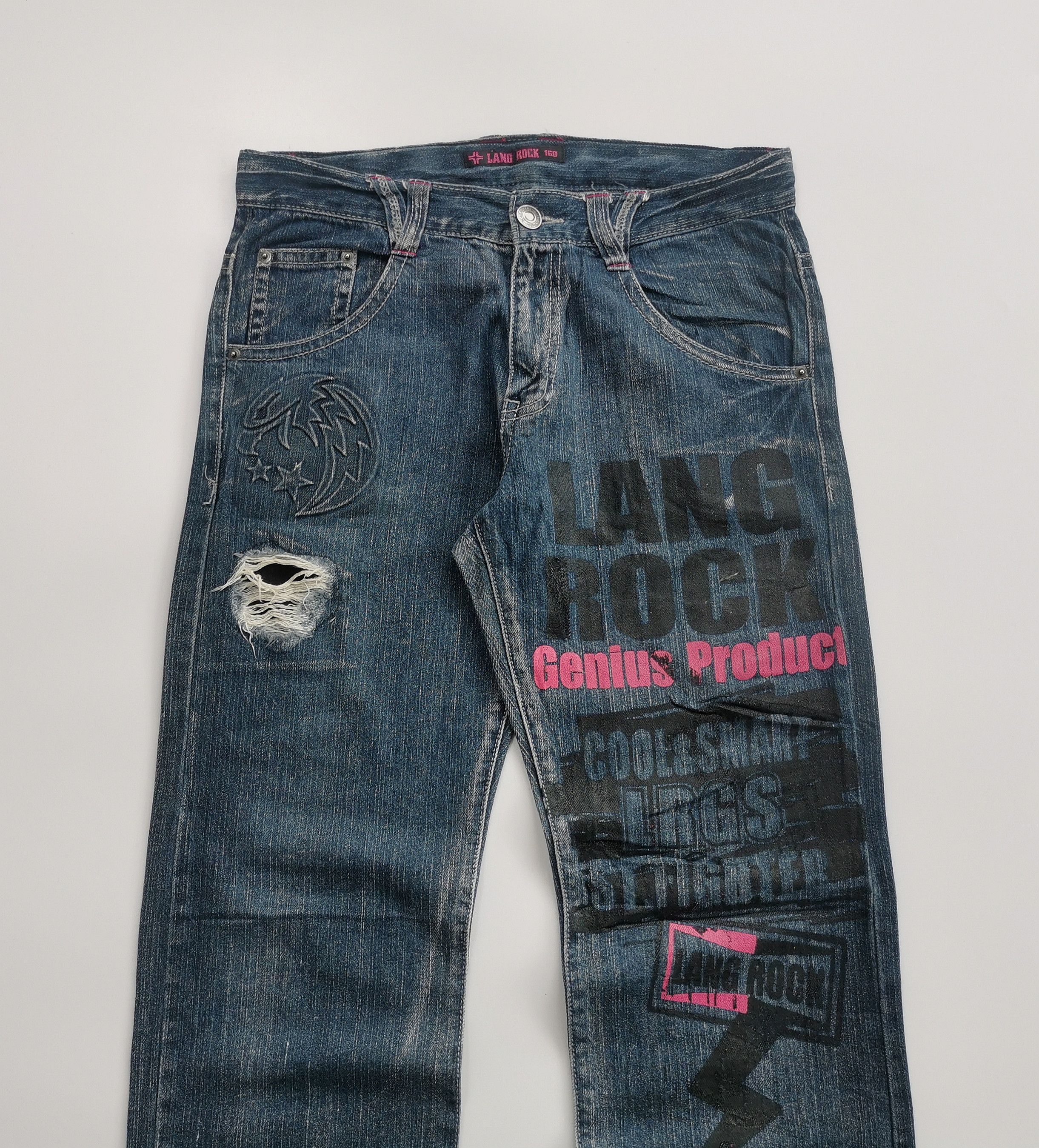 Yasuyuki Ishii Vintage Japanese Punk Distressed Denim Jeans Size US 31 - 6 Thumbnail