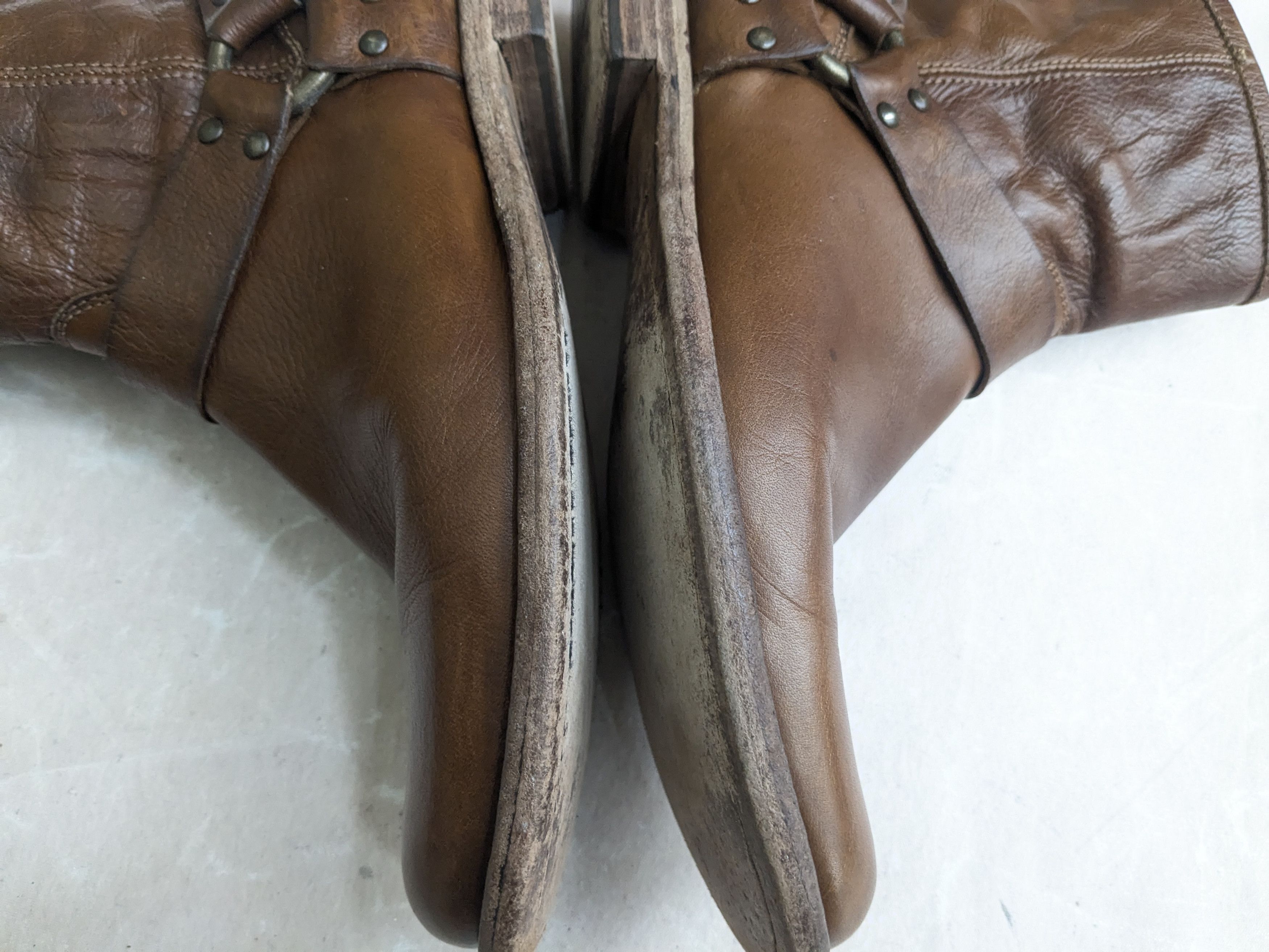 Frye Frye Harness Brown Leather 9.5 Leather Buckle Punk Size US 9.5 / EU 42-43 - 10 Thumbnail