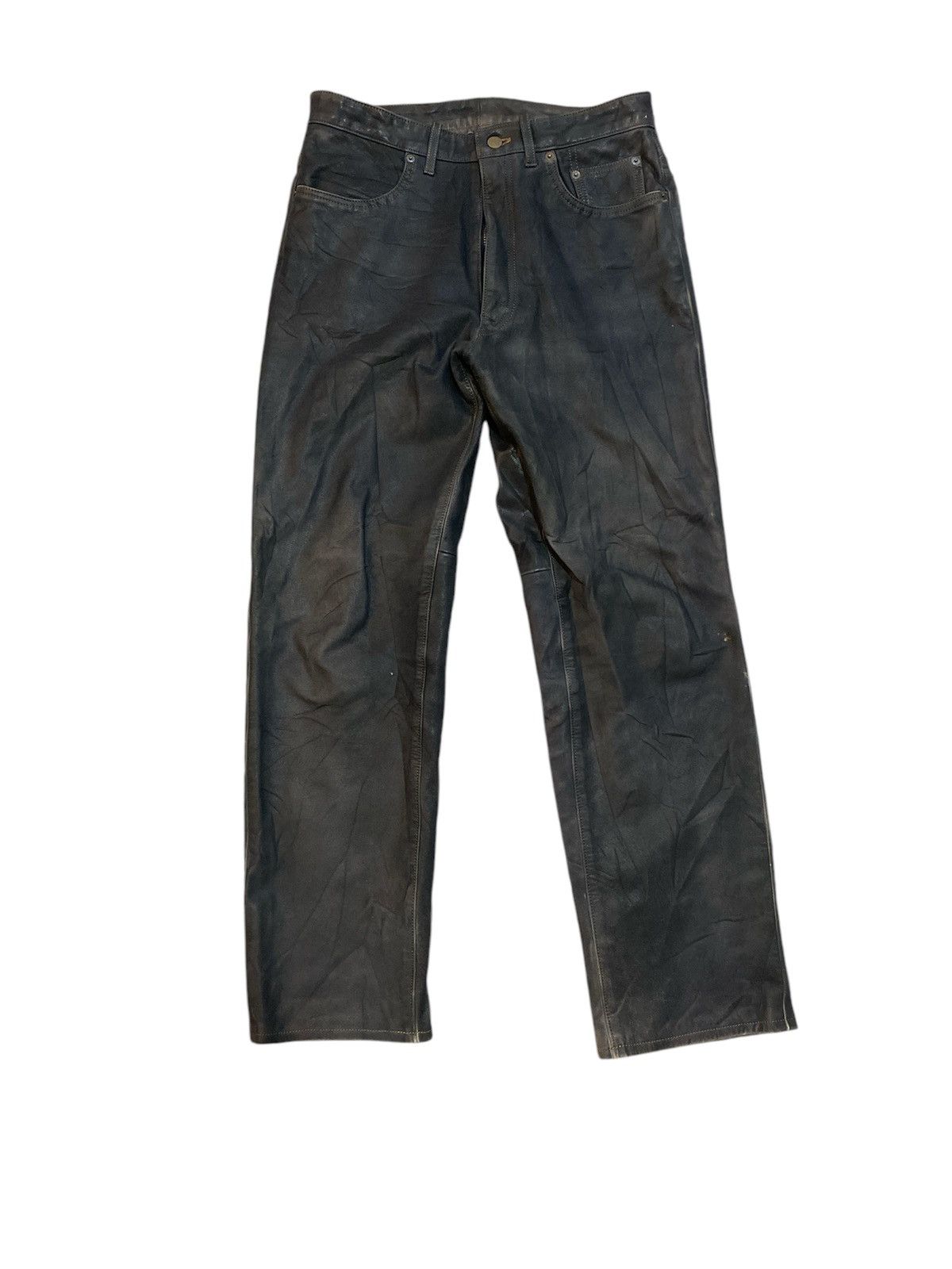 Japanese Brand × Leather × Vintage Vintage Explorer Riding Jeans Leather Lot 7278 Made Japan Size US 32 / EU 48 - 1 Thumbnail