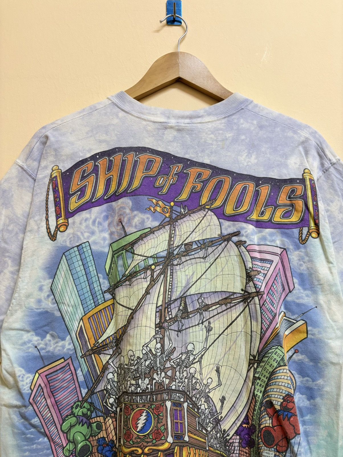 Grateful Dead × Liquid Blue Vintage 90s Grateful Dead Band Ship Of Fools Liquid Blue 93 Size US L / EU 52-54 / 3 - 4 Thumbnail