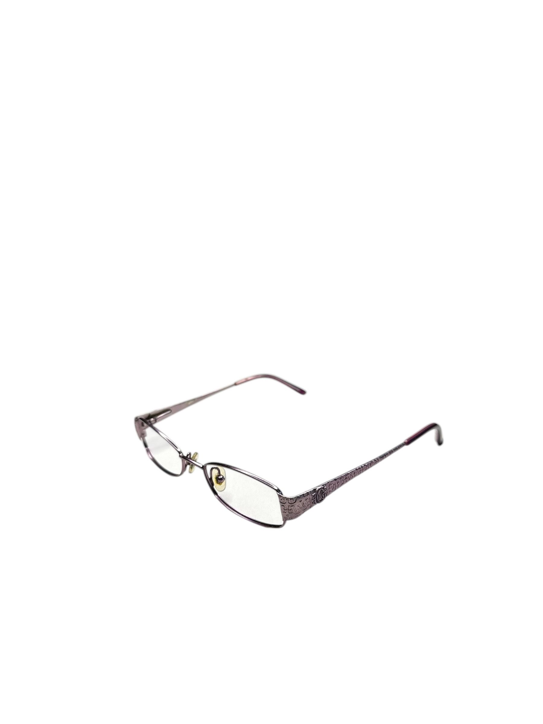 Guess Guess Monogram Logo Purple Vintage Frame Glasses Size ONE SIZE - 2 Thumbnail