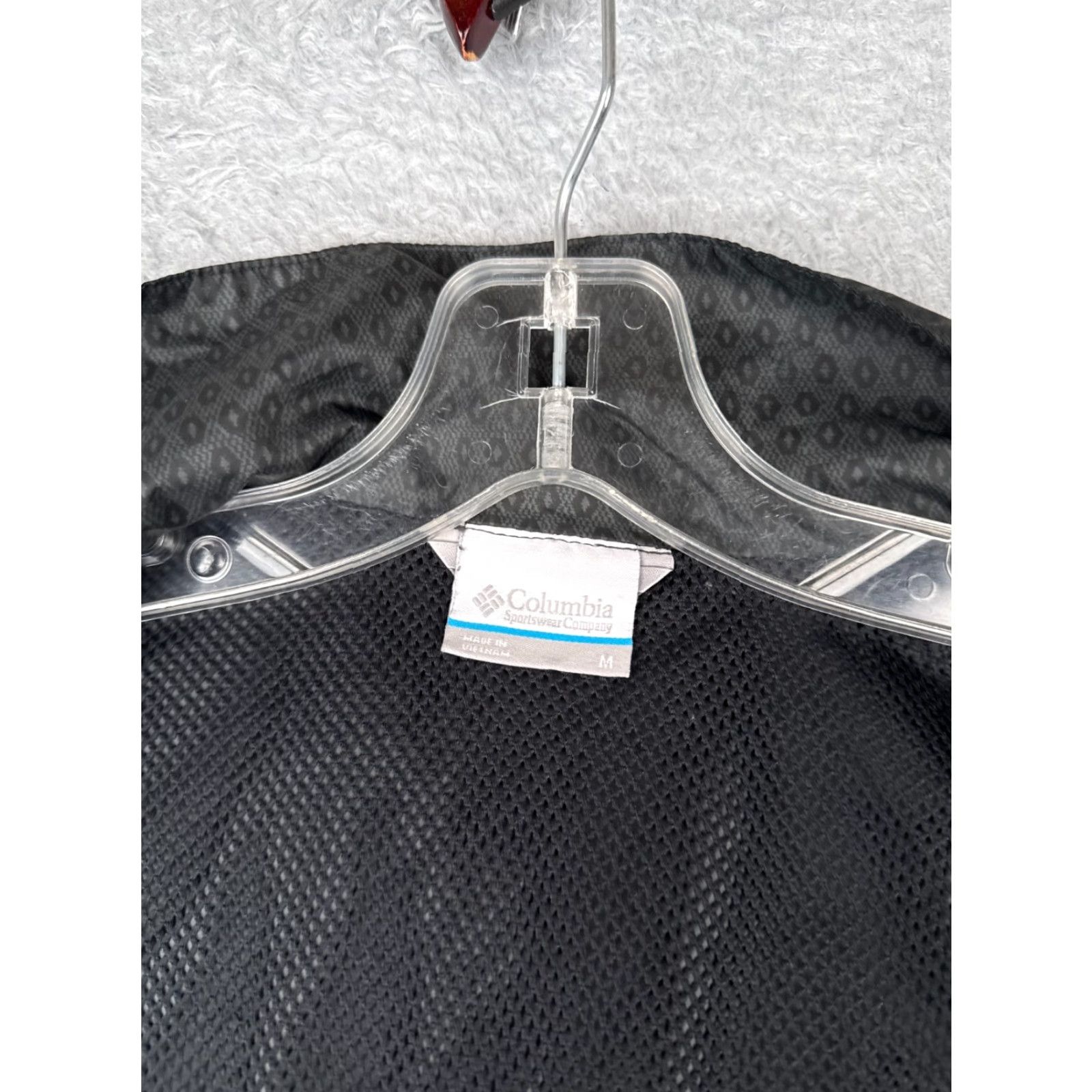 Rains Columbia Jacket Womens Medium Gray Windbreaker Hooded Full Zip Nylon Shell Size M / US 6-8 / IT 42-44 - 3 Thumbnail