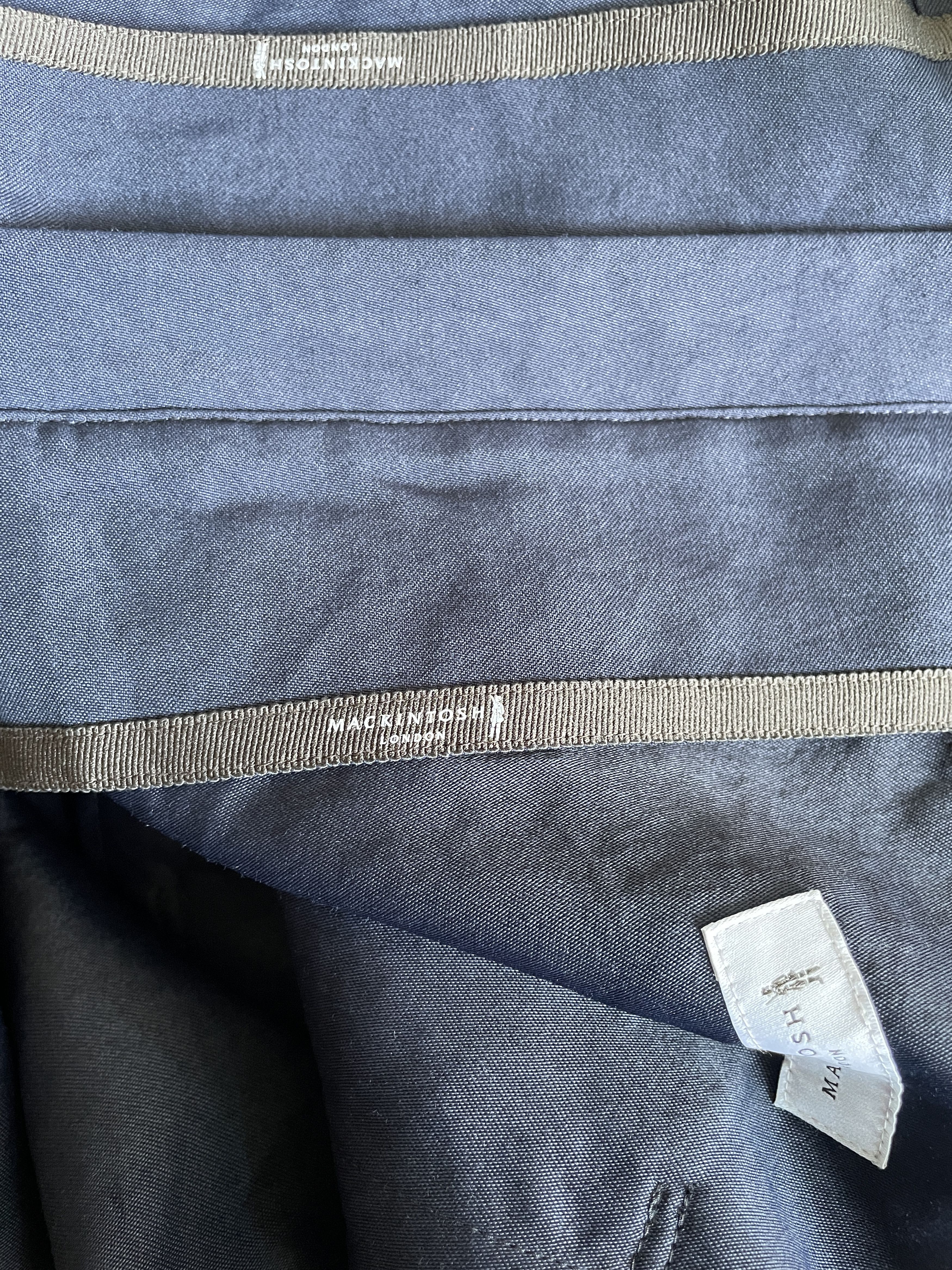 Mackintosh Mackintosh London Navy Hooded Jacket Zip Front Lightweight Size US M / EU 48-50 / 2 - 8 Thumbnail