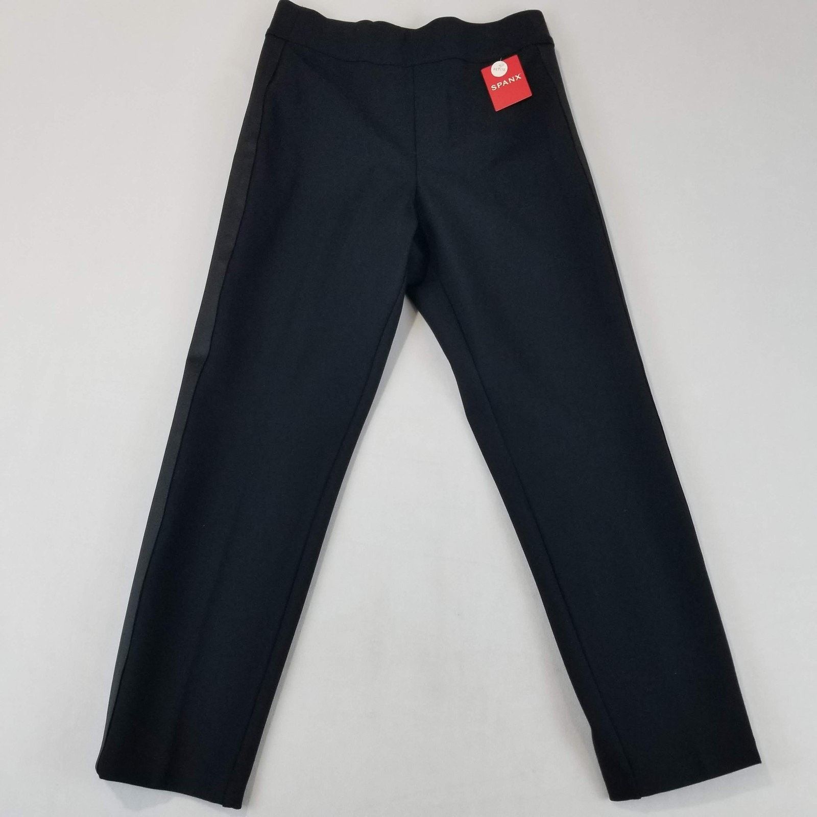 Spanx Spanx Pants Womens Small Petite Black Ponte Straight Satin Size 26" / US 2 / IT 38 - 14 Thumbnail