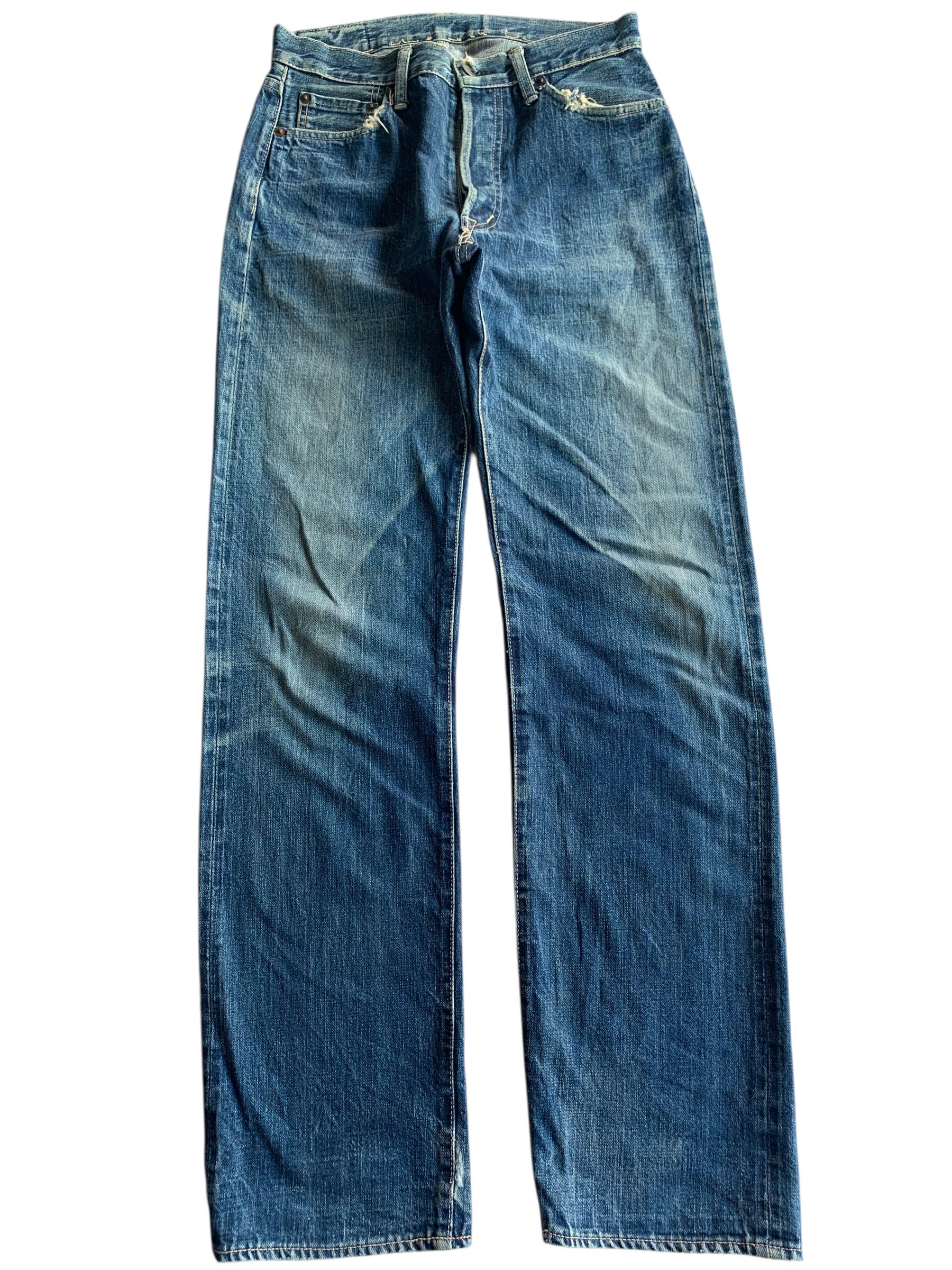 OMNIGOD VINTAGE OMNIGOD SELVEDGE RUSTY JAPANESE DISTRESSED DENIM Size US 29 - 1 Thumbnail