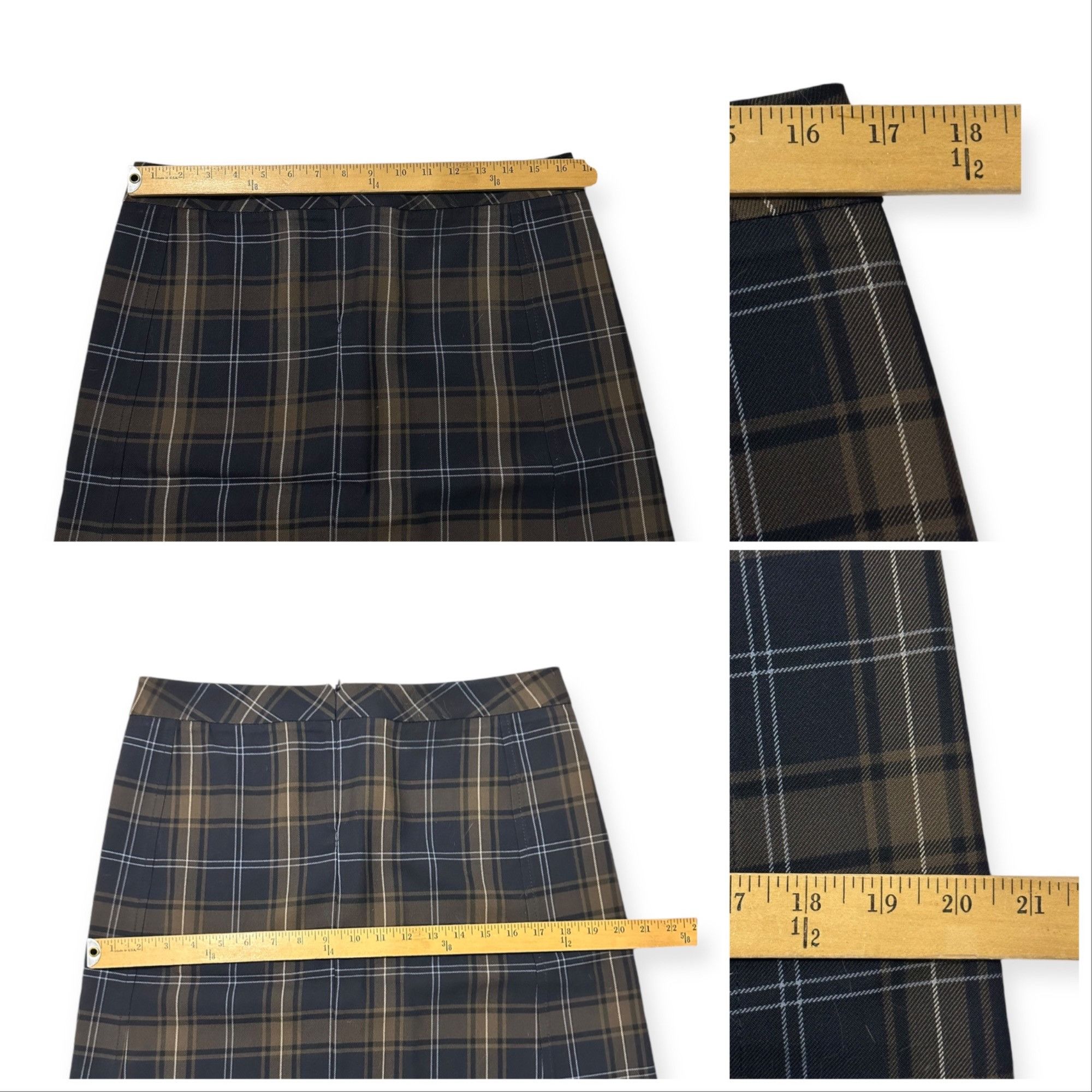 Miu Miu Miu Miu Tartan Wool A-Line Skirt Size 44 Size 30" / US 8 / IT 44 - 11 Thumbnail