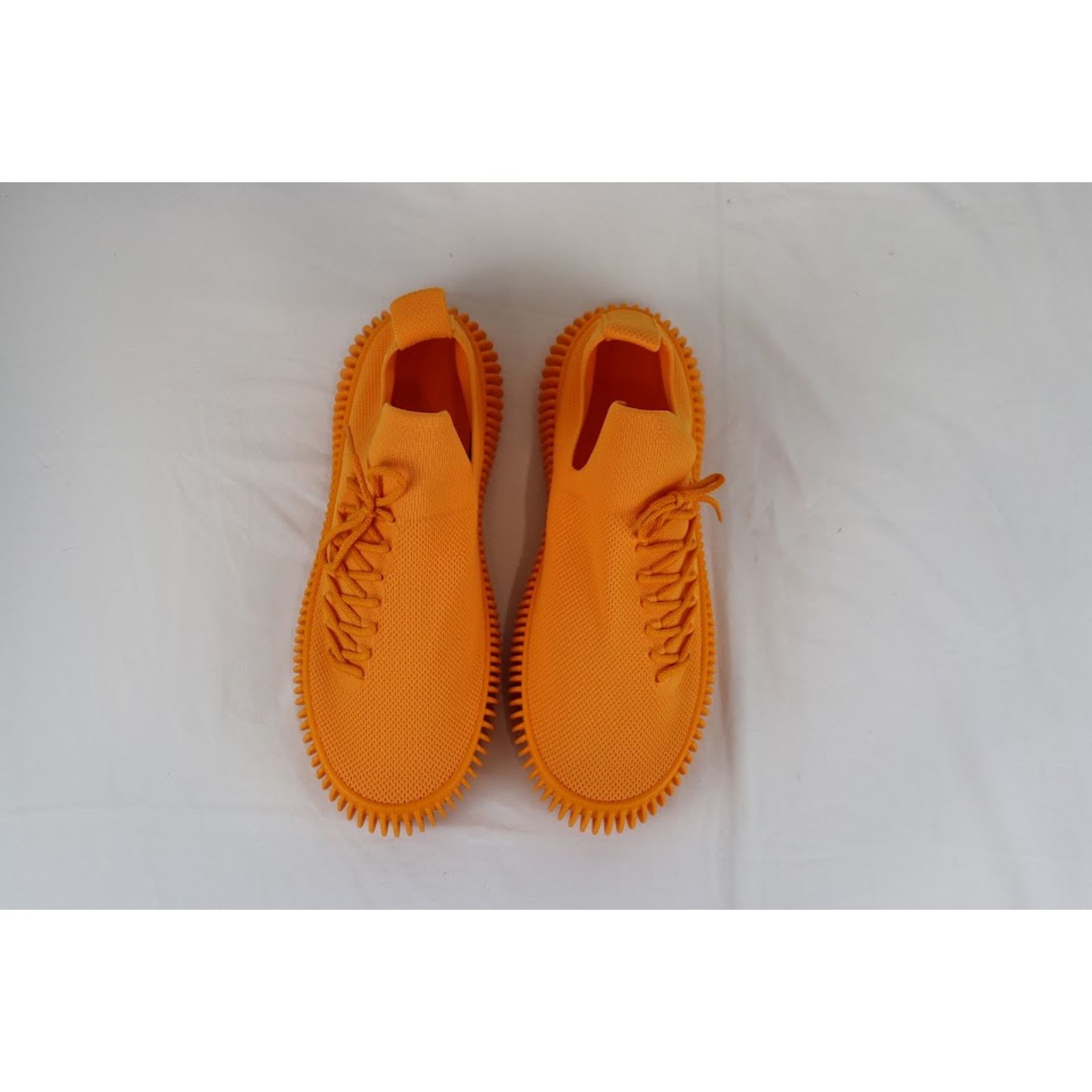 Bottega Veneta o1rshd1 Tech Knit Stretch Ripple Sneaker in Tangerine Size US 9 / EU 42 - 8 Thumbnail