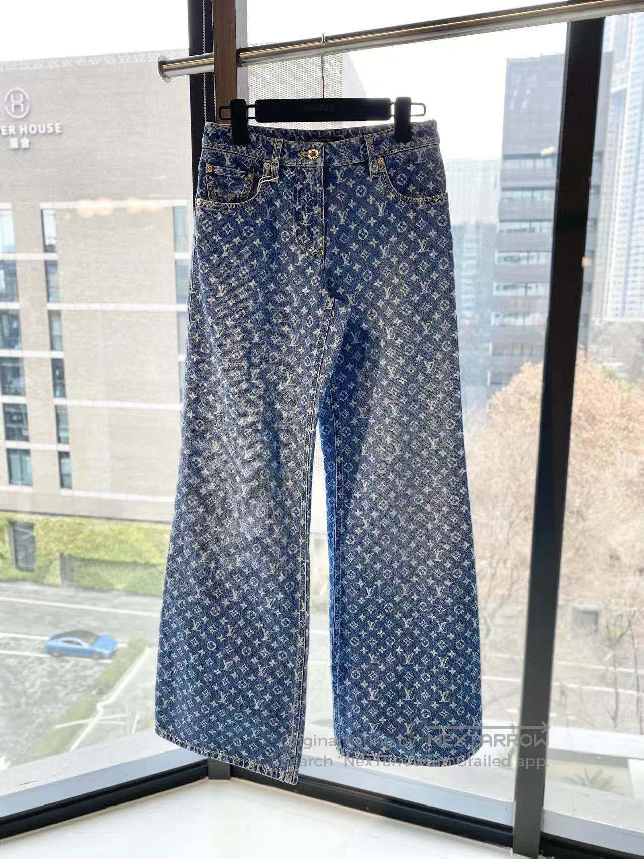 Louis Vuitton Louis Vuitton 25SS presbydo-full print wide-leg jeans| Size 42" / US 20 - 2 Thumbnail