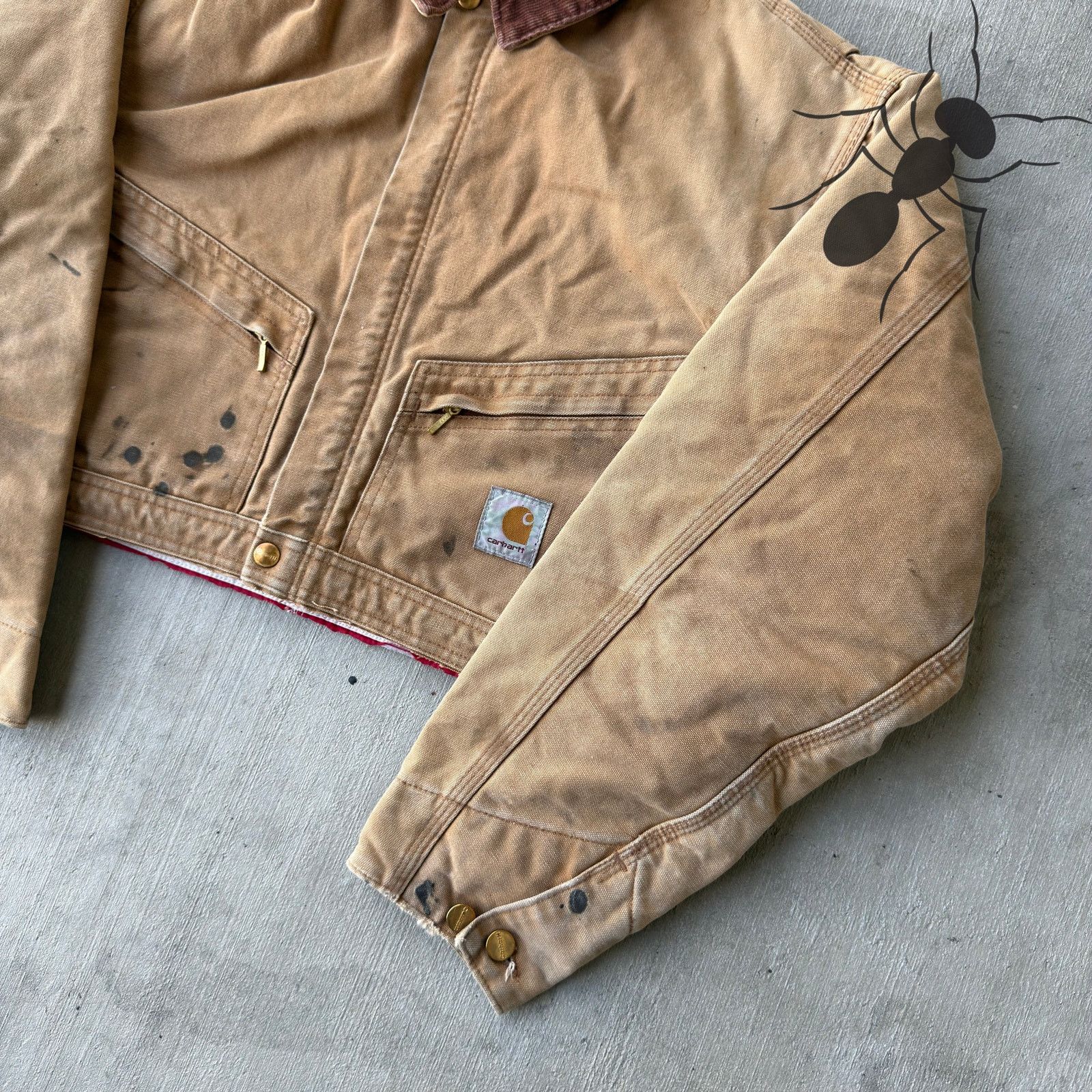 Carhartt × Vintage Carhartt brown crop Detroit style work wear jacket Size US M / EU 48-50 / 2 - 4 Thumbnail