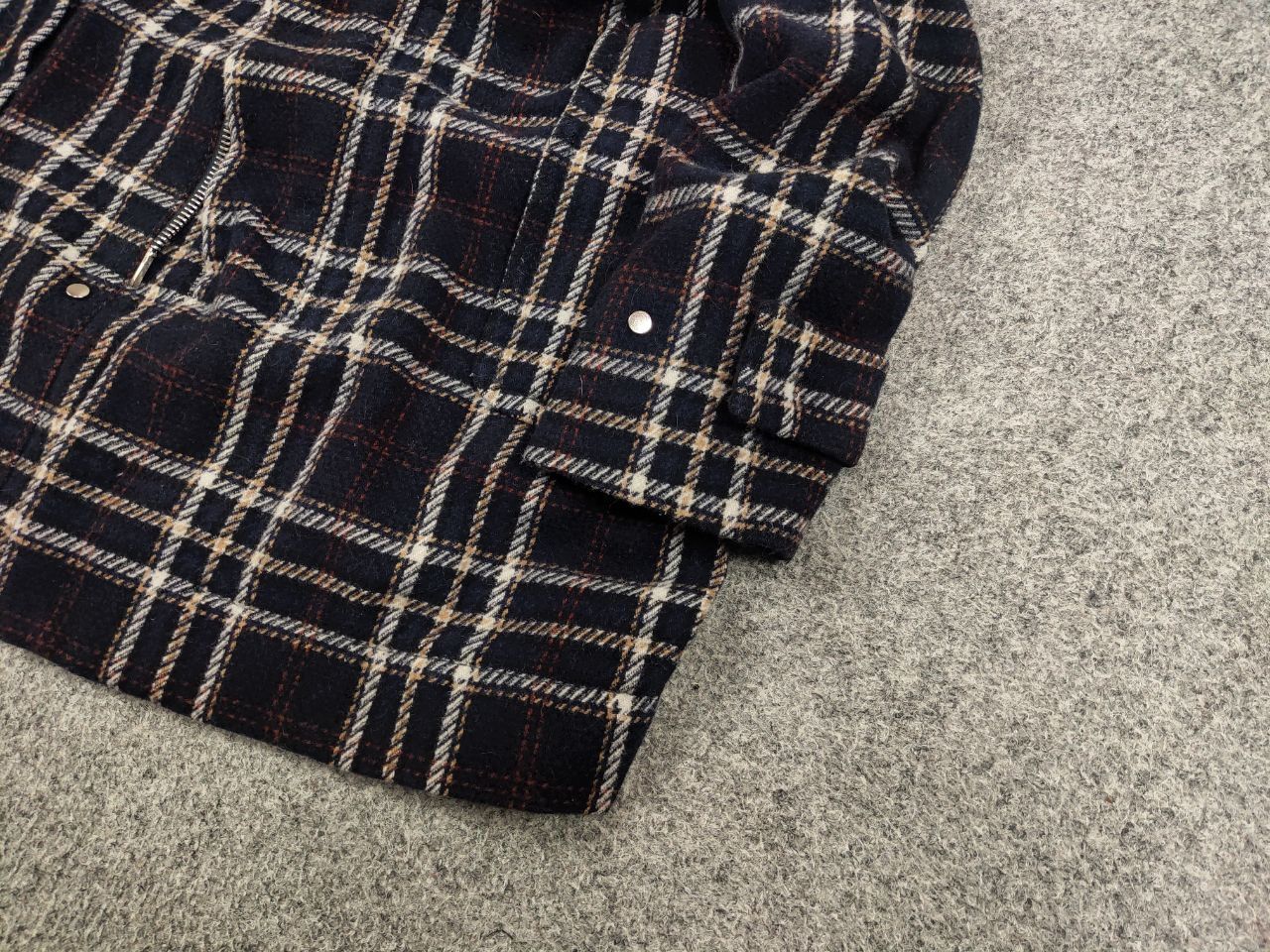 Paolo Pecora Paolo Pecora Design Duffle Checkered coat Wool Jacket Size US S / EU 44-46 / 1 - 5 Thumbnail