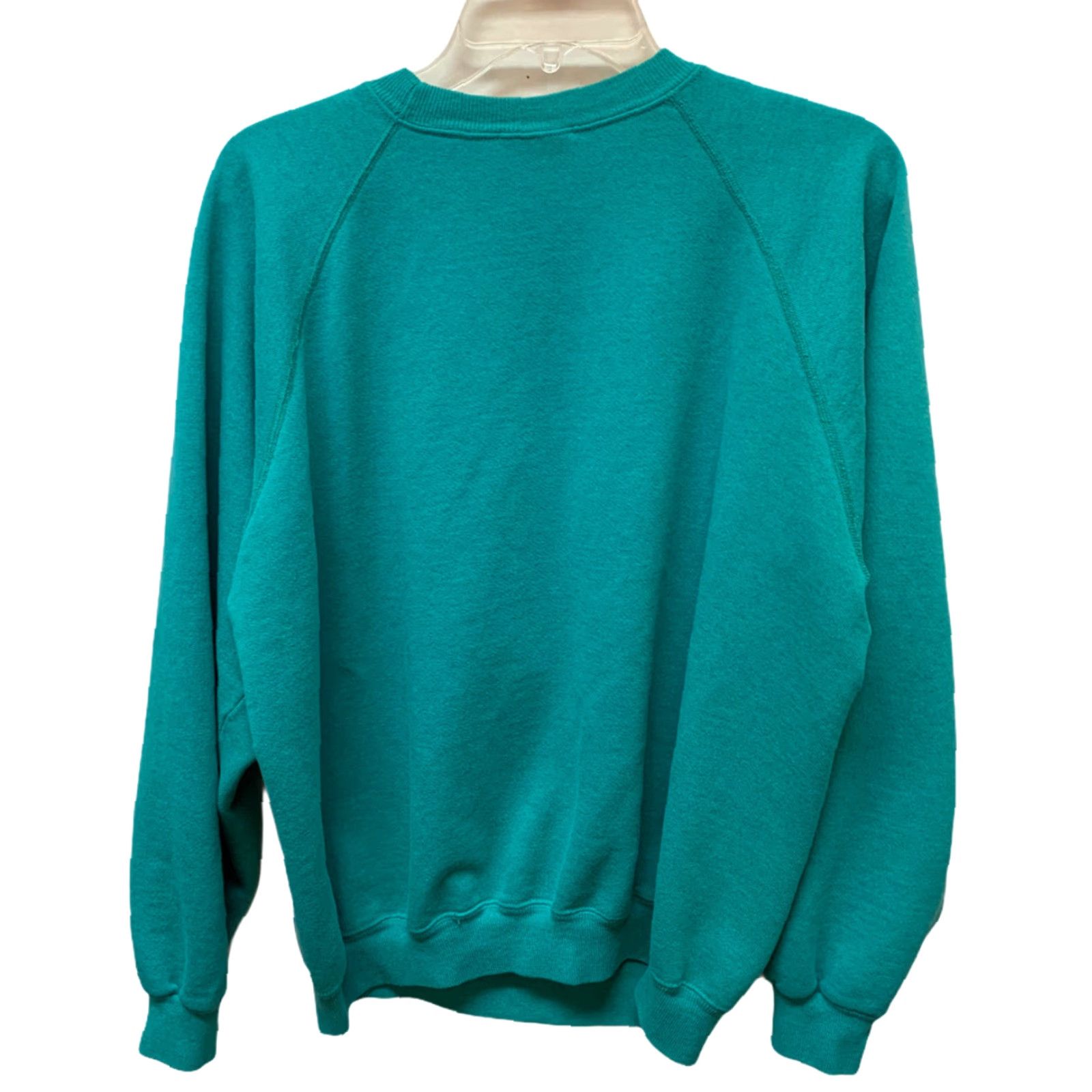 Hanes VINTAGE Hanes Ski Sweatshirt Unisex Size XL Green 1990s Cotton Blend Long Sleeve Made in USA Size US XL / EU 56 / 4 - 2 Thumbnail