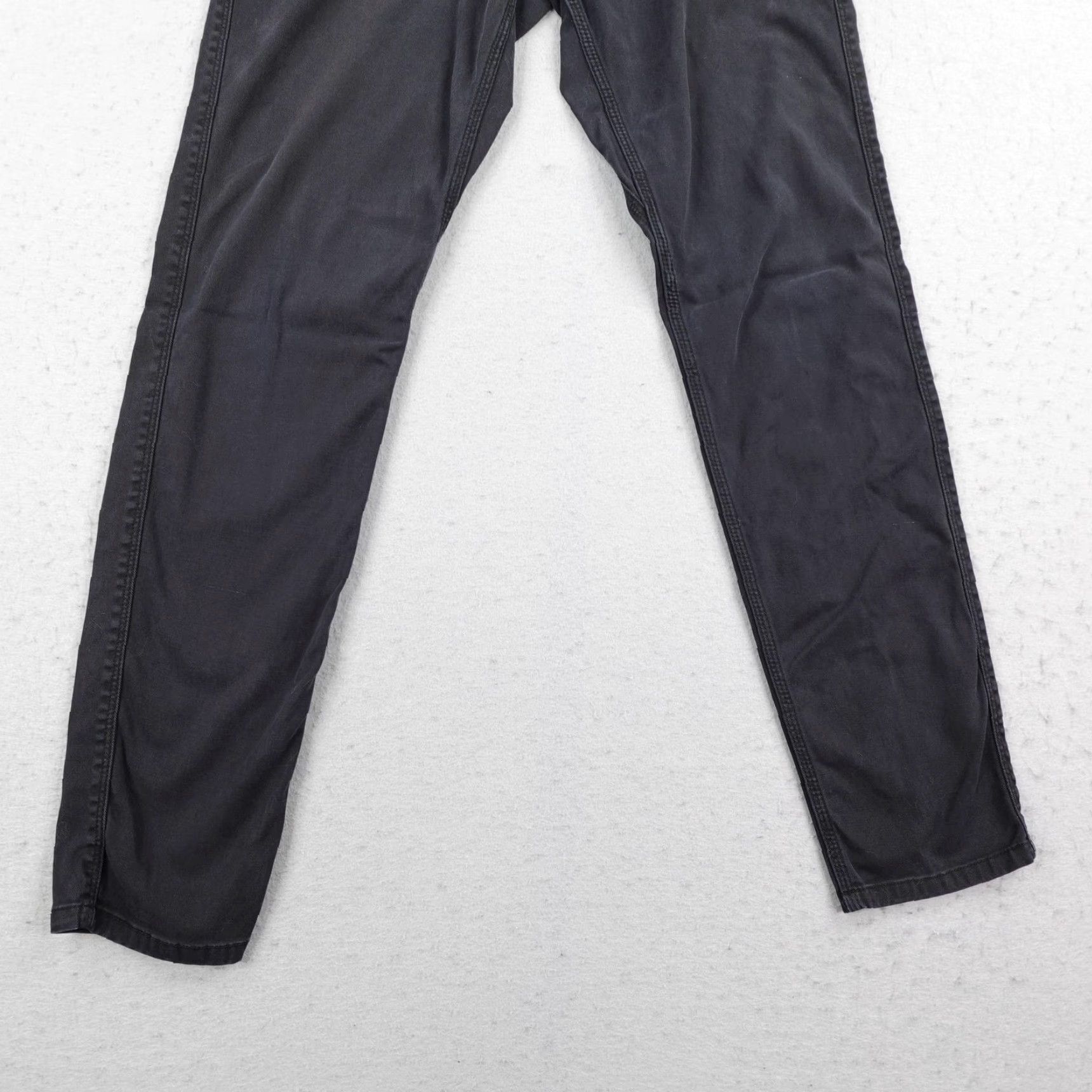 DUER DUER Pants Mens 30x30 Black T2X Slim Fit Straight Leg Super Flex Chino Trouser Size US 30 / EU 46 - 3 Thumbnail