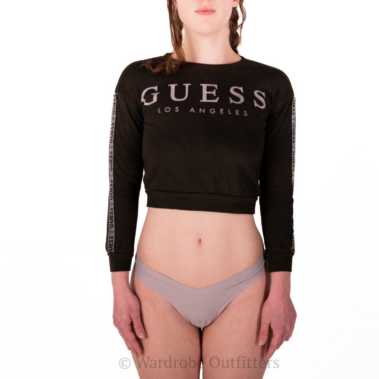 Guess Micro Crop GUESS Long Sleeve Sweatshirt Size XS / US 0-2 / IT 36-38 - 4 Thumbnail