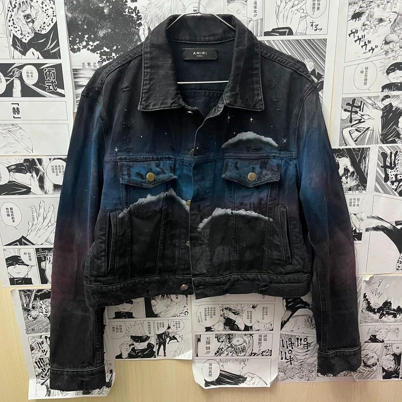 Amiri Amiri 19AW Starry Wolf Denim Jacket XS - dmc Size US XS / EU 42 / 0 - 1 Thumbnail