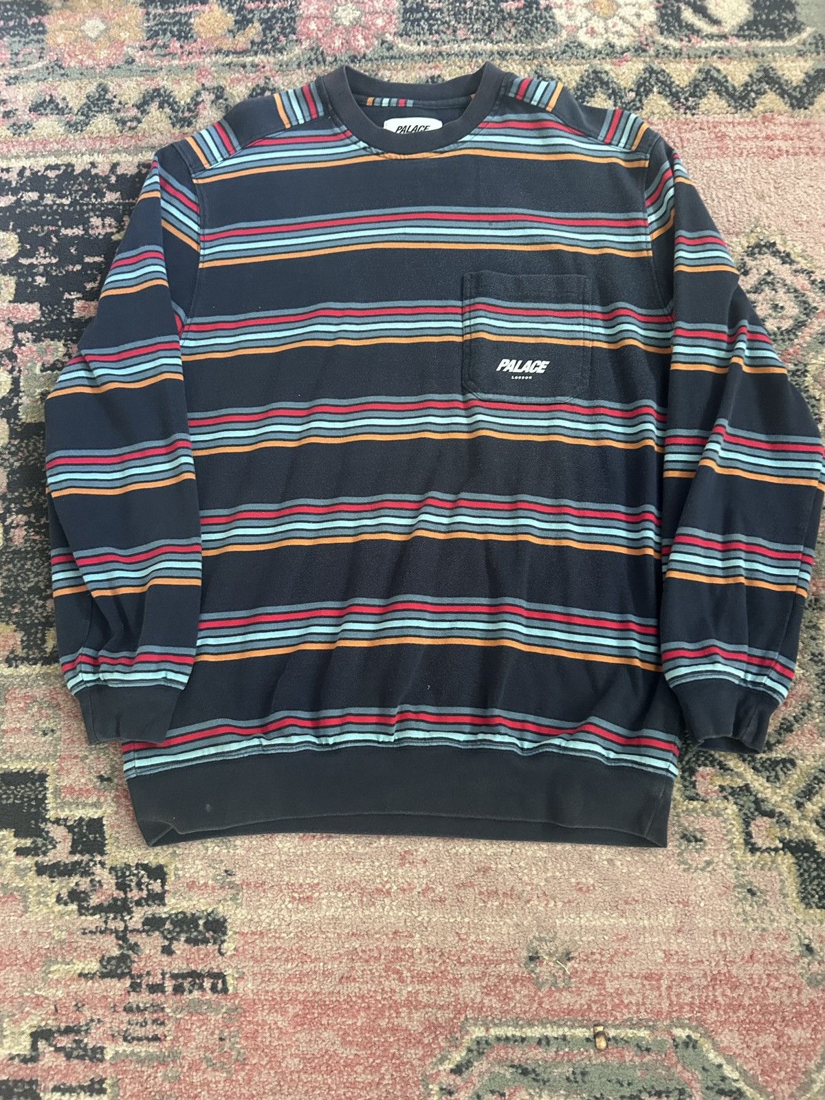 Palace Palace Skateboards l Striped Long Sleeve Pocket T-Shirt Size US M / EU 48-50 / 2 - 1 Thumbnail