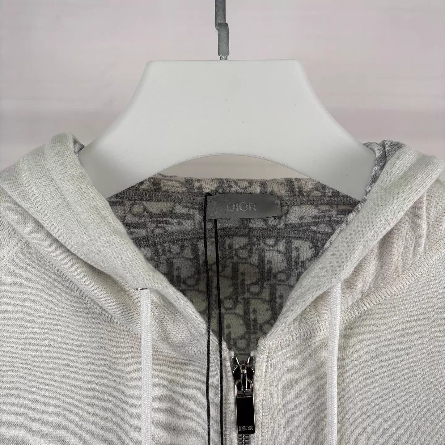Dior Dior hooded zip jacket L 91% Cotton/Cashmere Italy Size US L / EU 52-54 / 3 - 3 Thumbnail