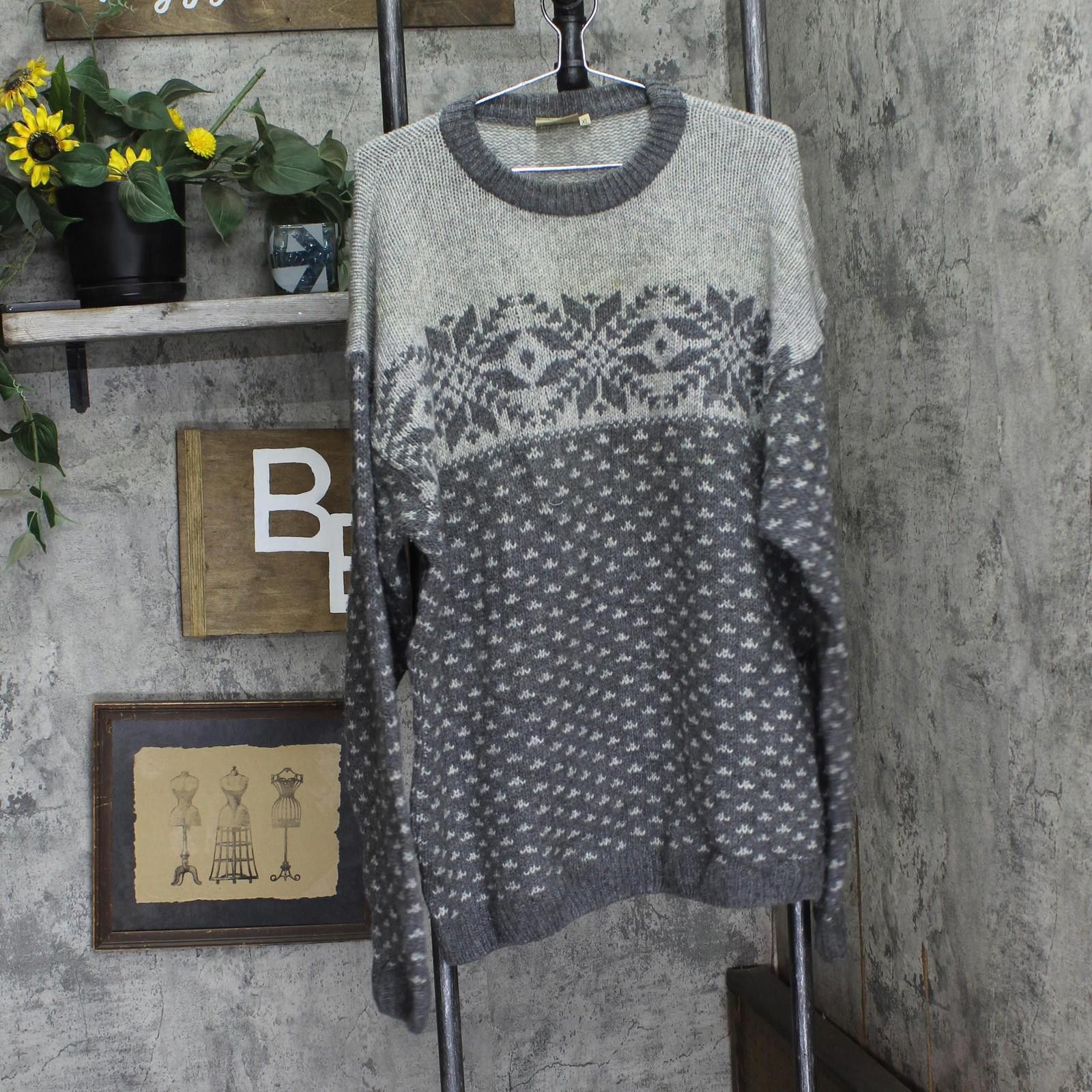 Camel Camel Mens Vintage Wool Holiday Pullover Sweater Gray Xl Size US XL / EU 56 / 4 - 1 Thumbnail