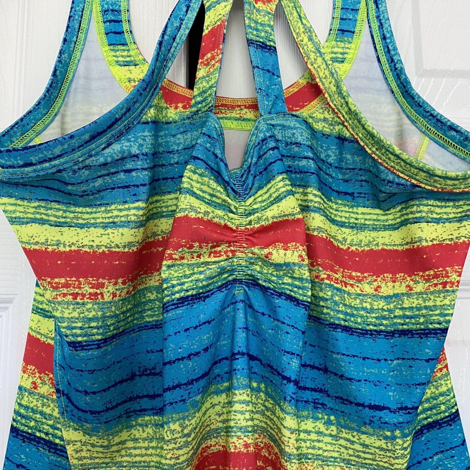 Saucony womens Saucony athletic tank top neon blue size small Size S / US 4 / IT 40 - 8 Thumbnail