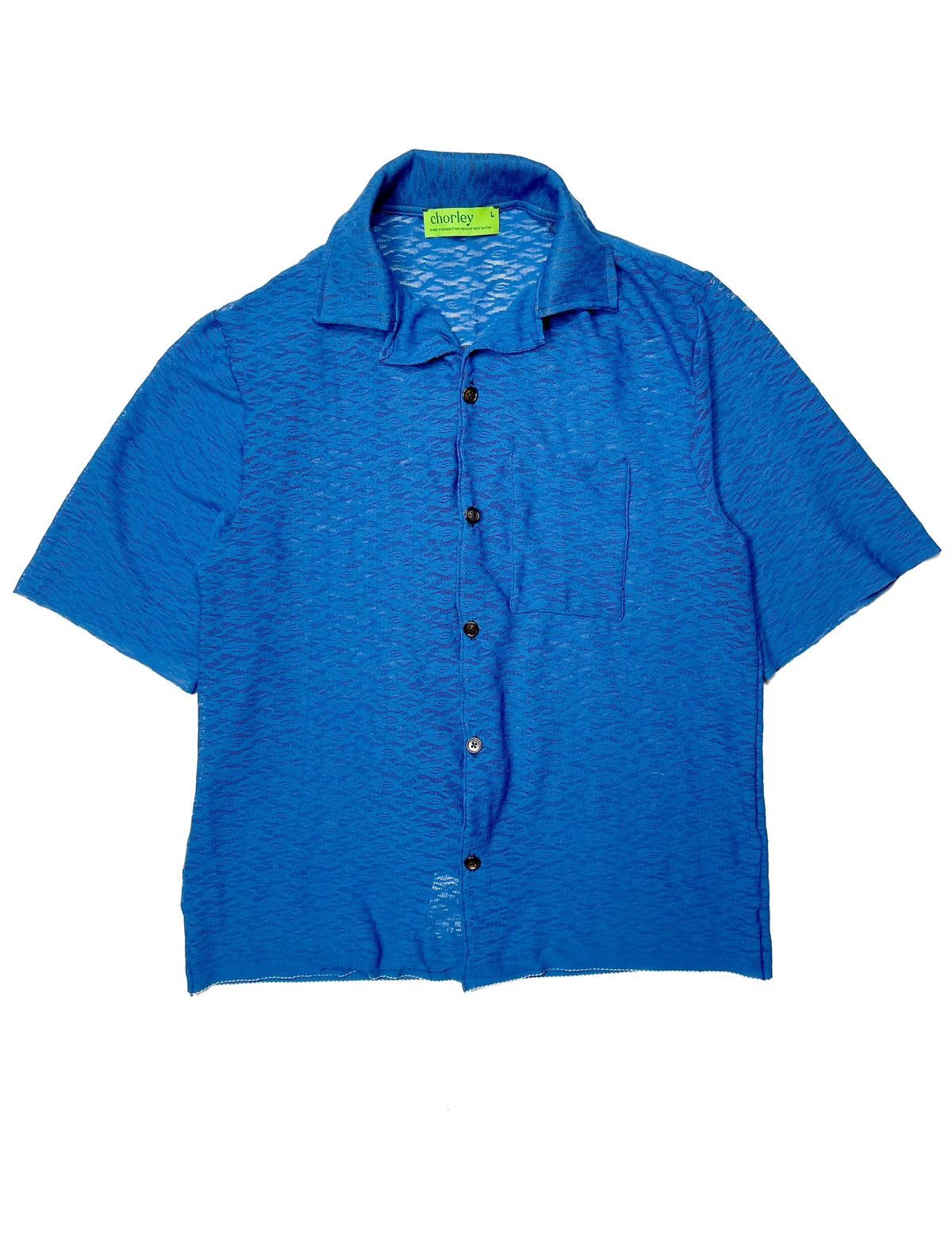 Chorley × Handmade Ss24 blue camo lace camp collar bowling shirt Size US L / EU 52-54 / 3 - 1 Thumbnail