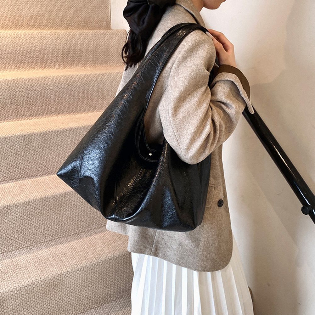 The Unbranded Brand Vintage Hobo Black Handbag Size ONE SIZE - 3 Thumbnail