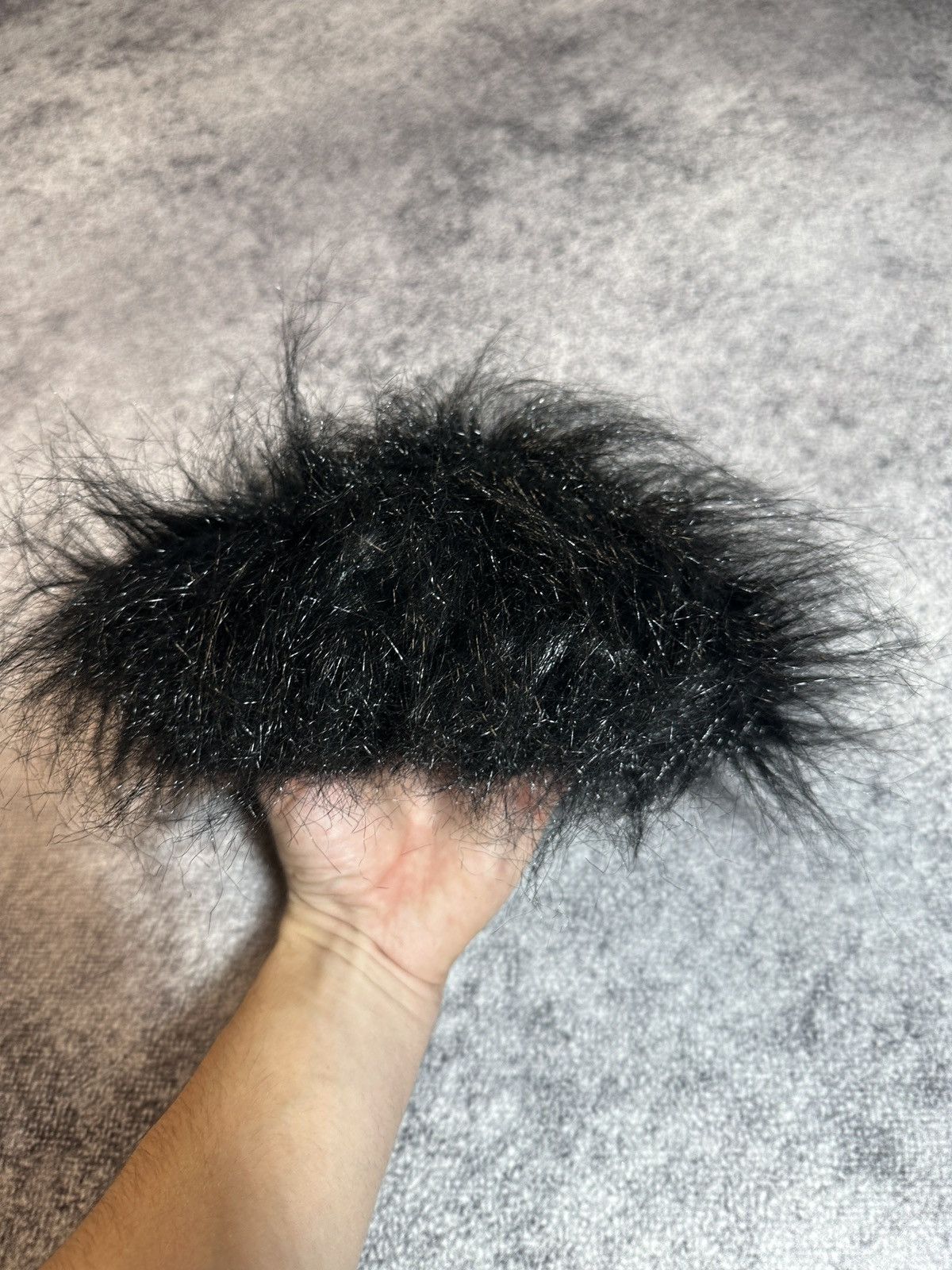 Other Y2K Vintage Fur Hat Beret Streetwear Avant Garde Opium Style Size ONE SIZE - 1 Thumbnail
