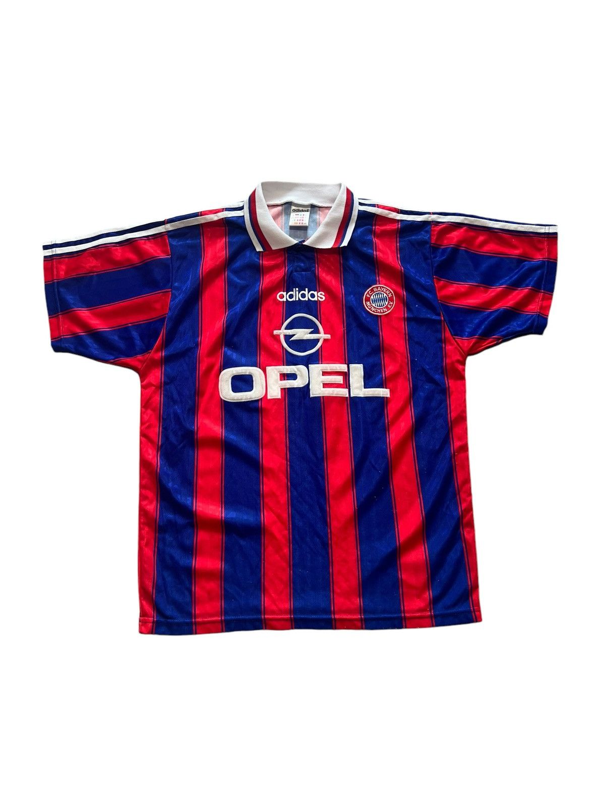 Adidas × Vintage BAYERN MUNICH 1995 1997 HOME SCHOLL FOOTBALL SOCCER JERSEY Size US M / EU 48-50 / 2 - 1 Thumbnail
