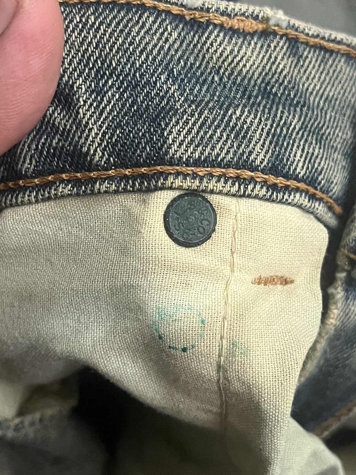 Levi's Levis 550 Orange Tab Distressed Denim Size US 29 - 6 Thumbnail