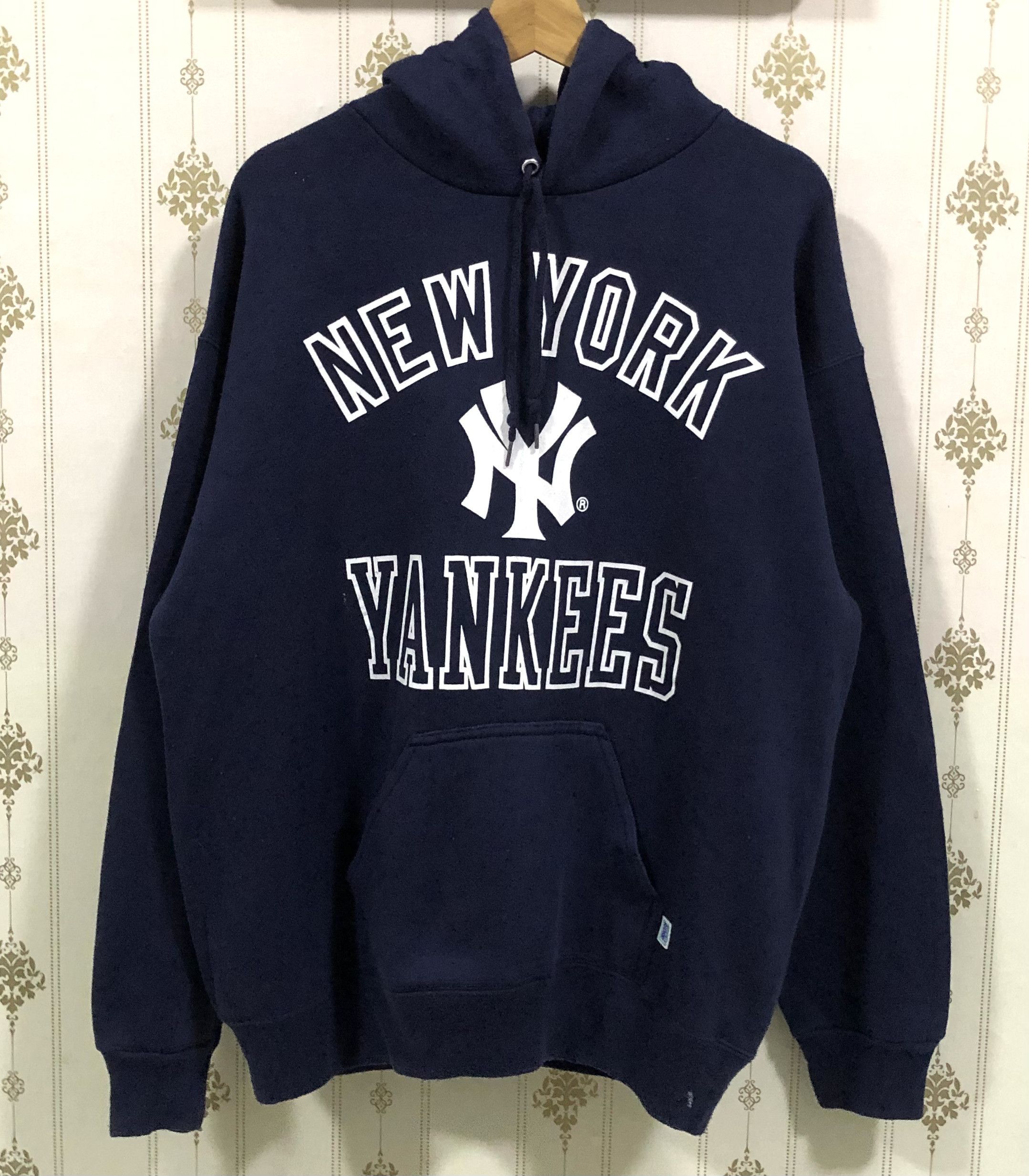 MLB Vintage 90s MLB New York Yankees hoodie pullover Size US L / EU 52-54 / 3 - 1 Thumbnail
