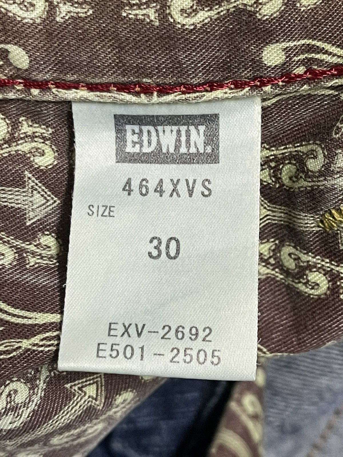 Edwin Edwin XV Exclusive Vintage Blue Bleached Style Loose Jeans Size US 32 / EU 48 - 9 Thumbnail