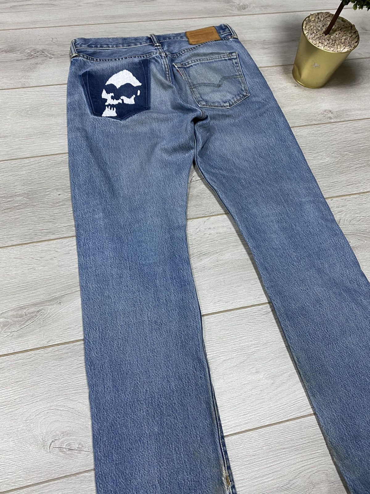 Levi's Levi’s 💀 vintage custom skull girls jeans Size US 32 / EU 48 - 9 Thumbnail
