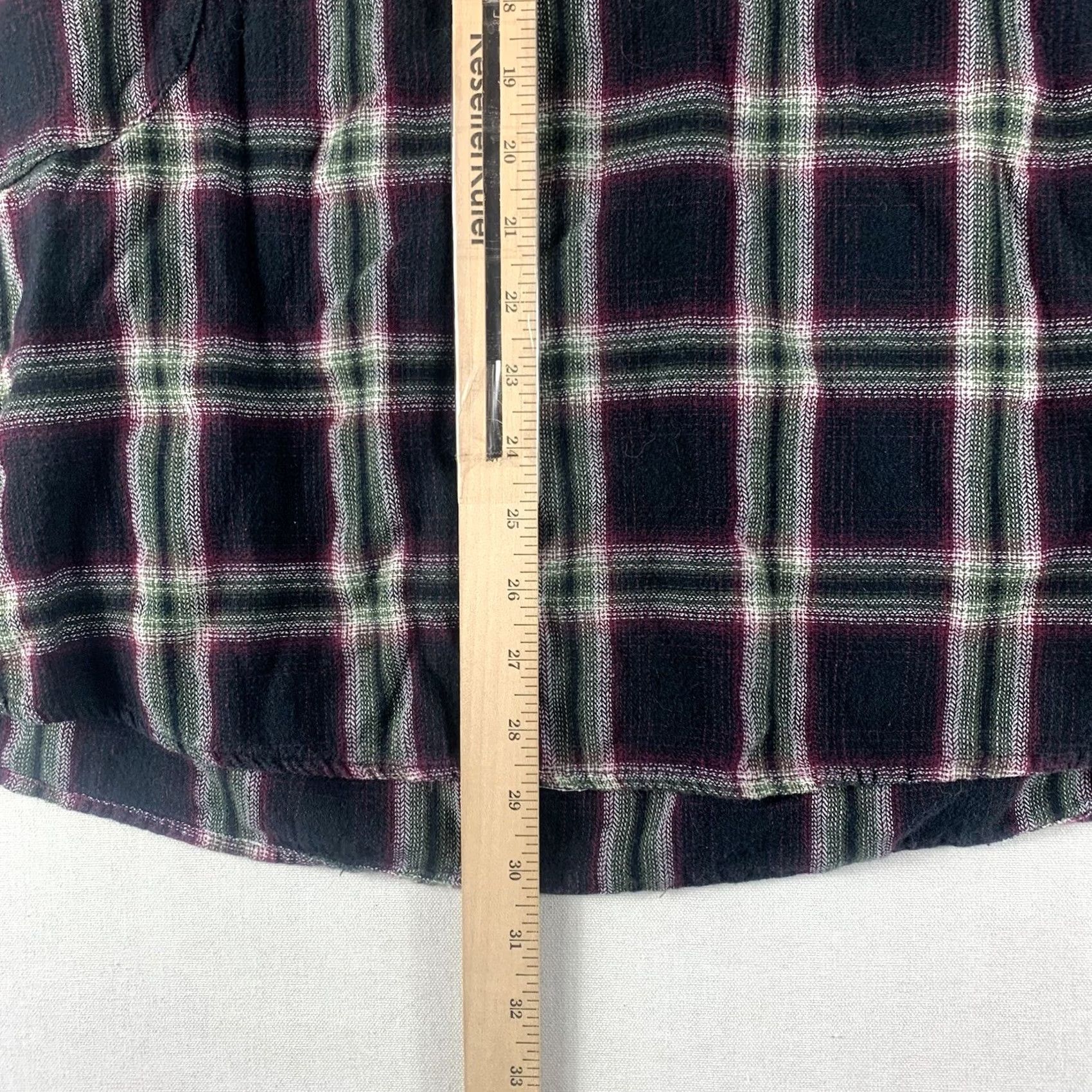 Vintage UMGEE Sweater Hooded Womens Medium Black Burgundy Plaid Cotton Long Sleeve Size M / US 6-8 / IT 42-44 - 4 Thumbnail