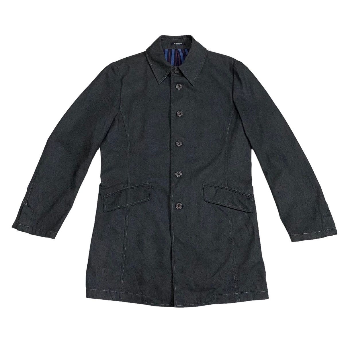 Japanese Brand × Tornado Mart Tornado Mart denim longcoat jacket Size US M / EU 48-50 / 2 - 5 Thumbnail