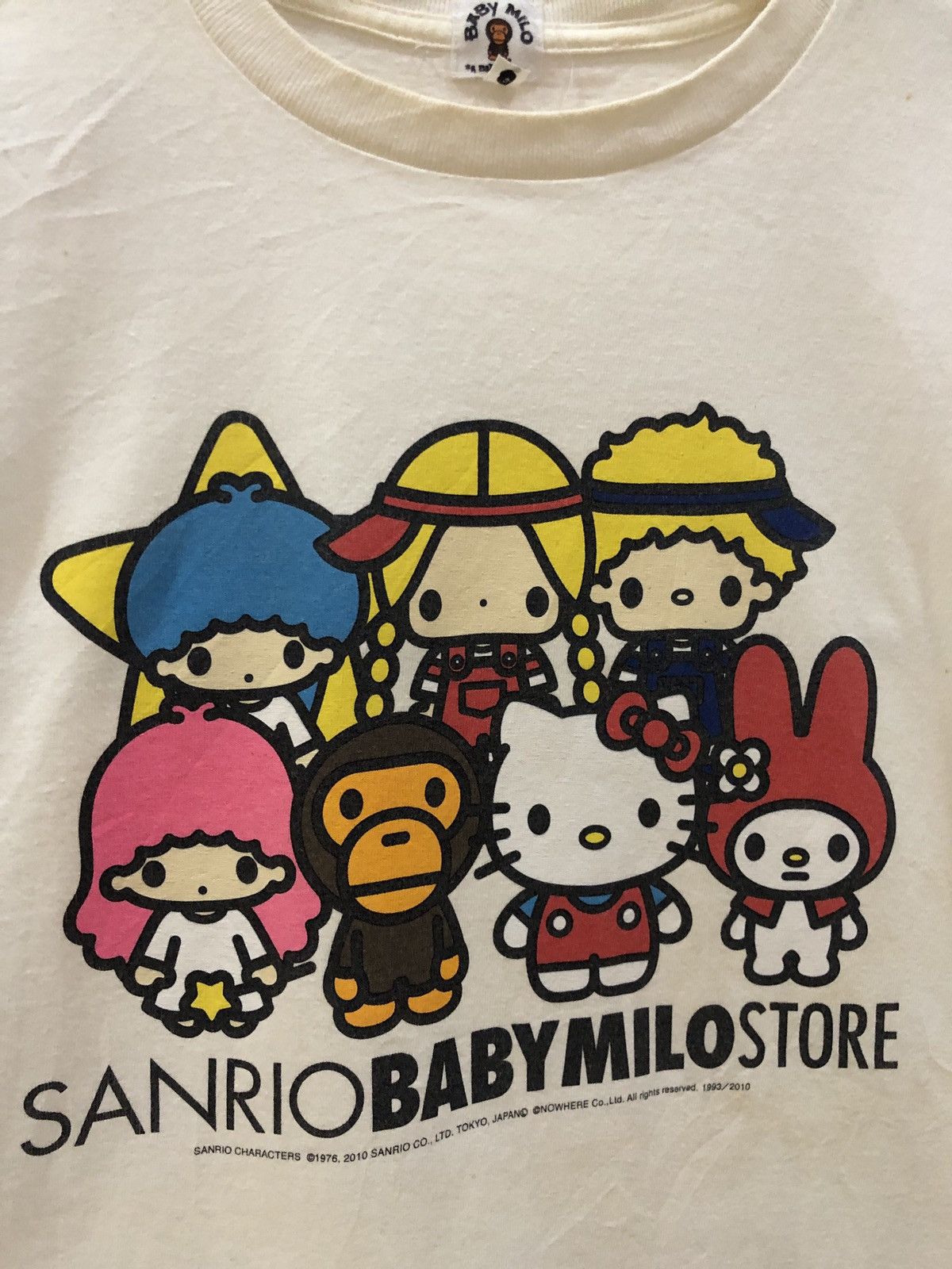Bape BAPE Baby Milo x Sanrio Characters Tshirts Size US M / EU 48-50 / 2 - 3 Thumbnail