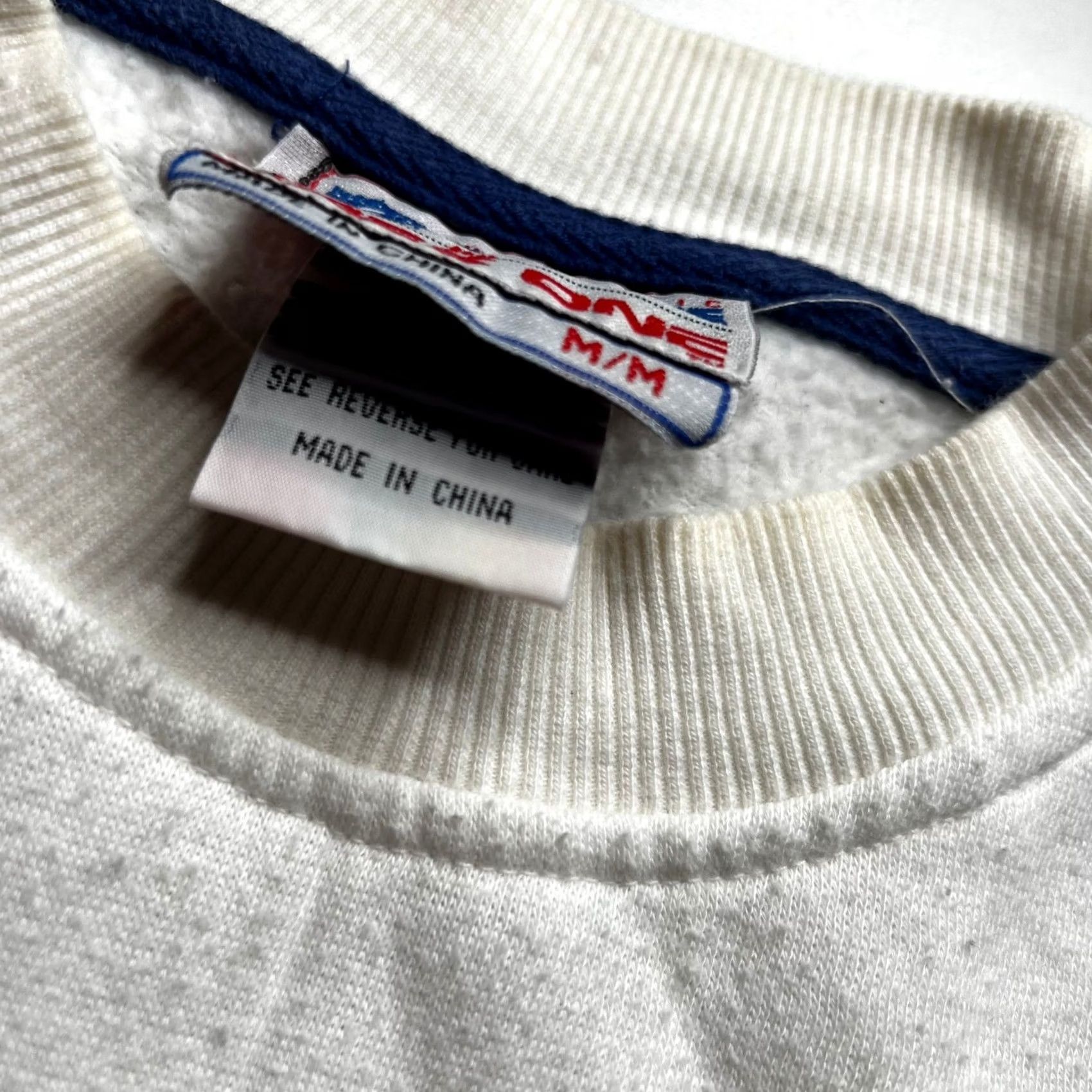 NFL VINTAGE Dallas Cowboys Apex One NFL Crewneck Sweatshirt White Blue Stars Mens M Size US M / EU 48-50 / 2 - 4 Thumbnail