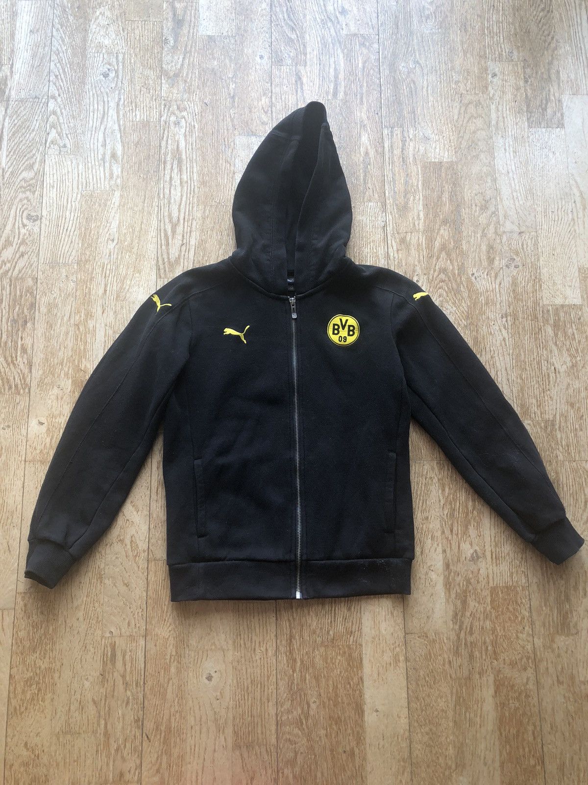 Puma BORUSSIA DORTMUND VINTAGE PUMA SOCCER ZIP SWEATSHIRT Size US XS / EU 42 / 0 - 1 Thumbnail