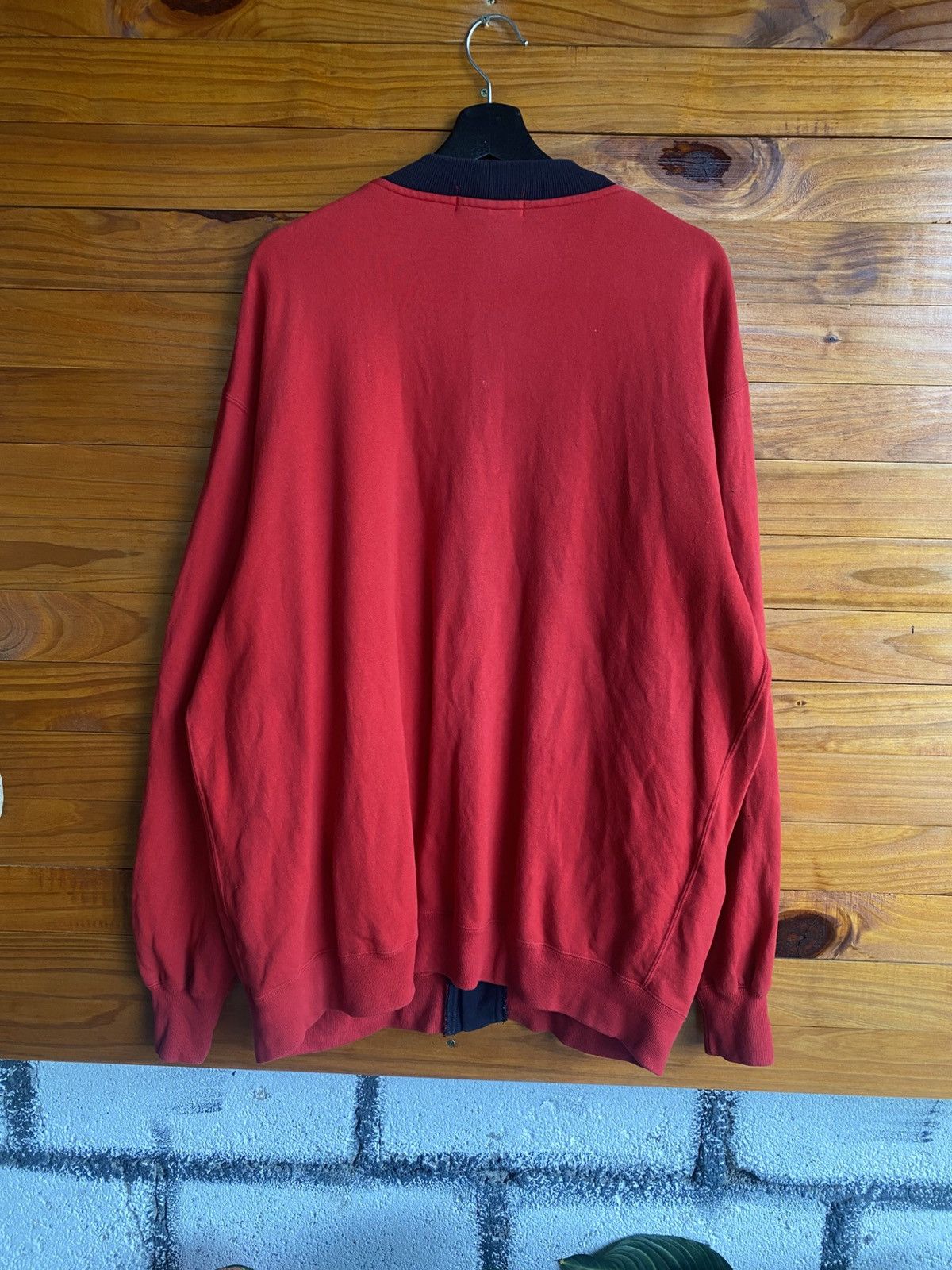 Polo Ralph Lauren Vintage Polo by Ralph Lauren Red Cotton Cardigan 1990s Polo Size US L / EU 52-54 / 3 - 10 Thumbnail