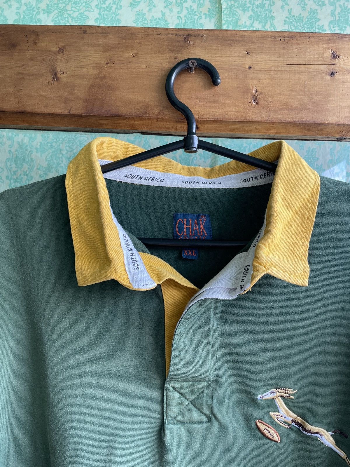 Vintage Vintage Chak Sports South Africa Rugby Springboks LongSleeve Size US XXL / EU 58 / 5 - 8 Thumbnail