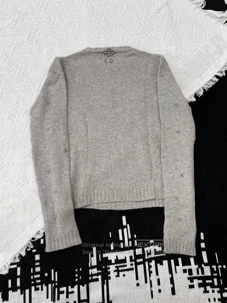 Dior Dior Grey star cashmere sweater Size XS / US 0-2 / IT 36-38 - 3 Thumbnail