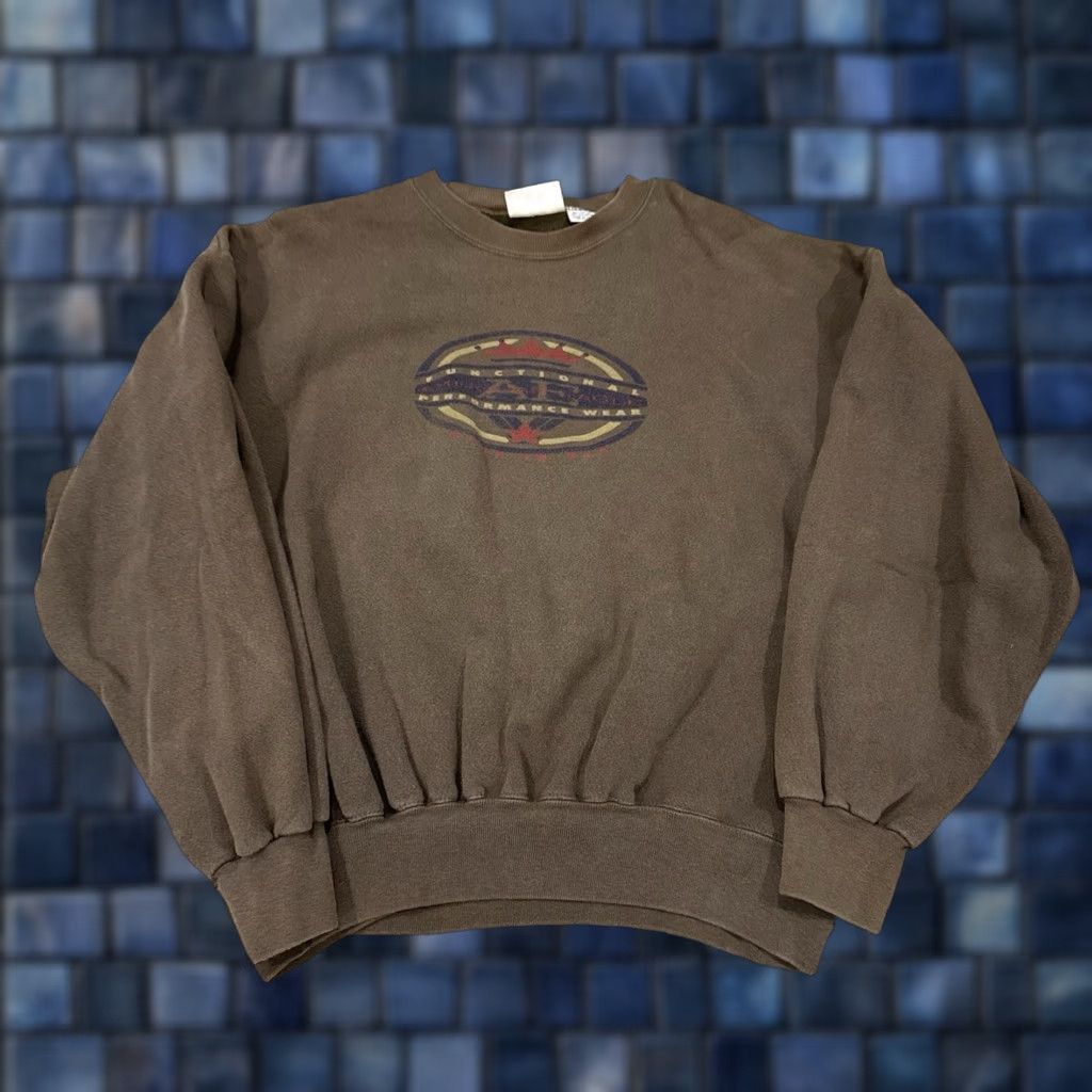 American Eagle Outfitters VINTAGE American Eagle Sweatshirt BOXY M/L Army Green 90's Retro Streetwear Mens Size US M / EU 48-50 / 2 - 1 Thumbnail