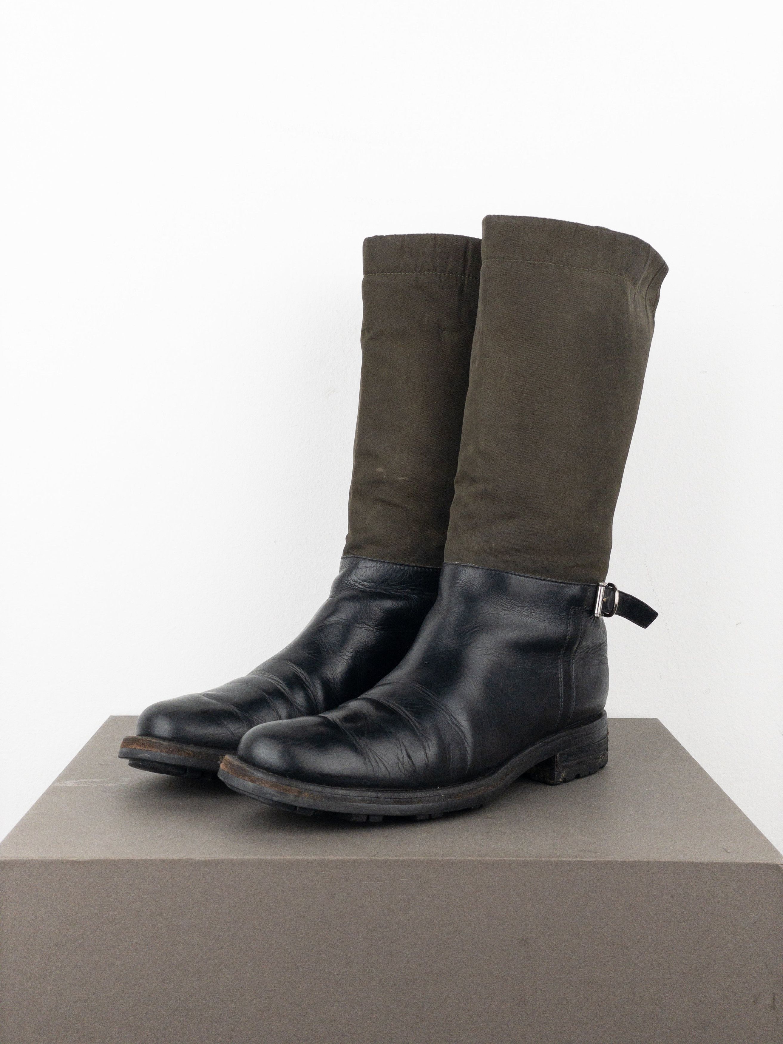 Prada 2000s Mid-Calf Hybrid Buckle Riding Boots Size US 6 / IT 36 - 1 Thumbnail