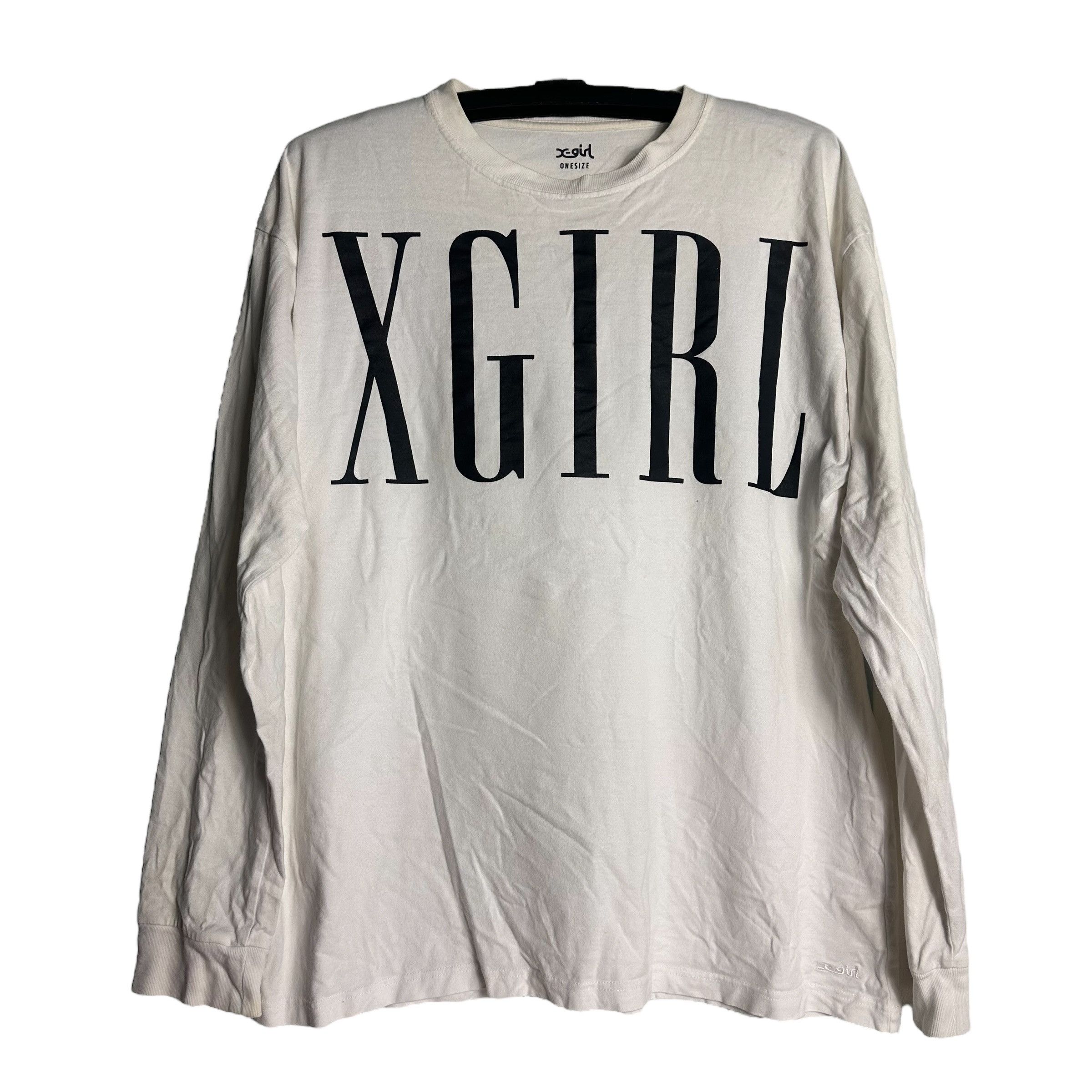 Japanese Brand 🔥RARE🔥X-Girl Japanese Brand Spell Out L/Sleeve T-shirt Size US L / EU 52-54 / 3 - 1 Thumbnail