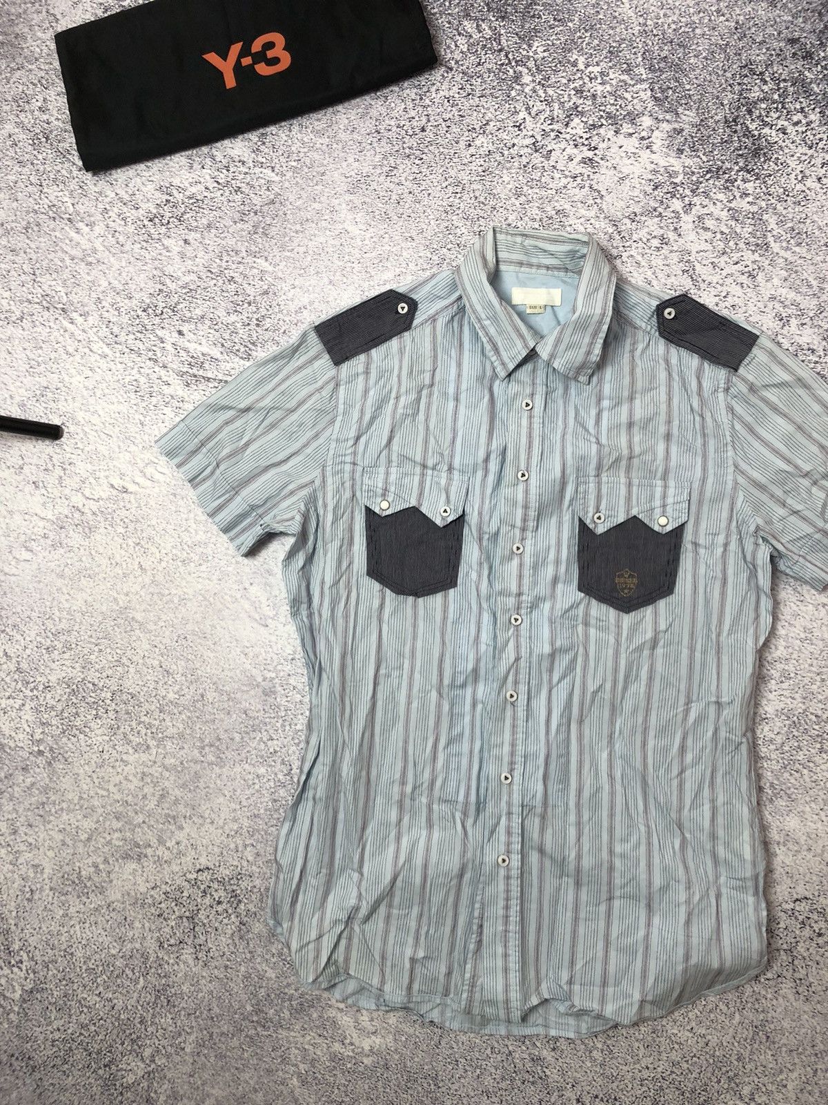 Diesel Rare shirt diesel size L y2k vintage Size US L / EU 52-54 / 3 - 2 Thumbnail