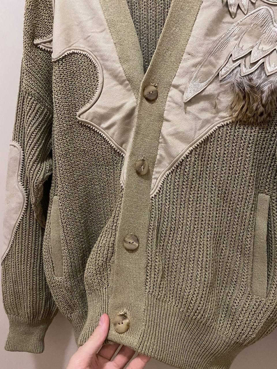 Japanese Brand × Kansai Yamamoto ULTRA RARE Vintage 80s Kansai Yamamoto Eagle cardigan Size US S / EU 44-46 / 1 - 10 Thumbnail