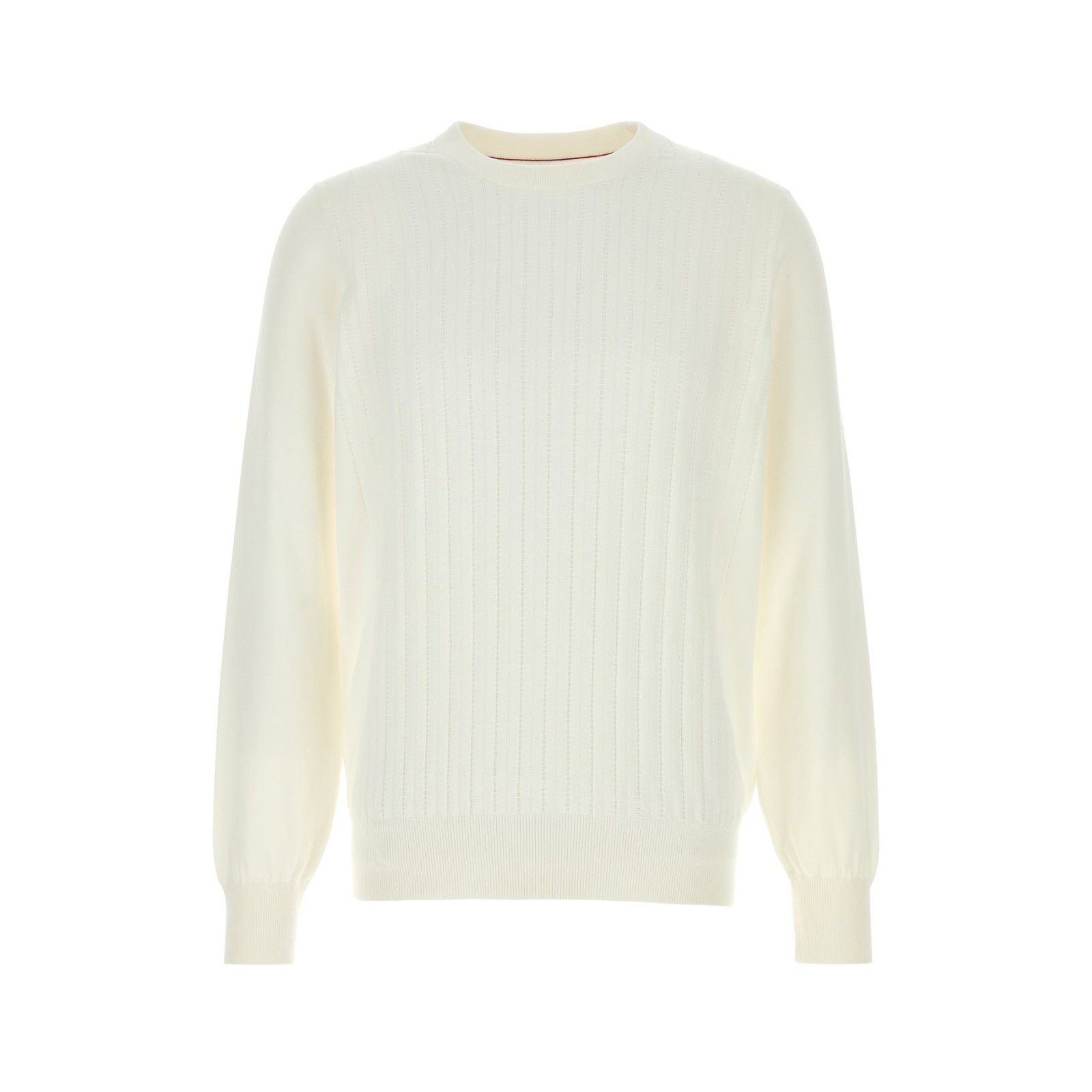 Brunello Cucinelli BRUNELLO CUCINELLI White Cotton Sweater New & Authentic (Men Size US XL / EU 56 / 4 - 1 Thumbnail